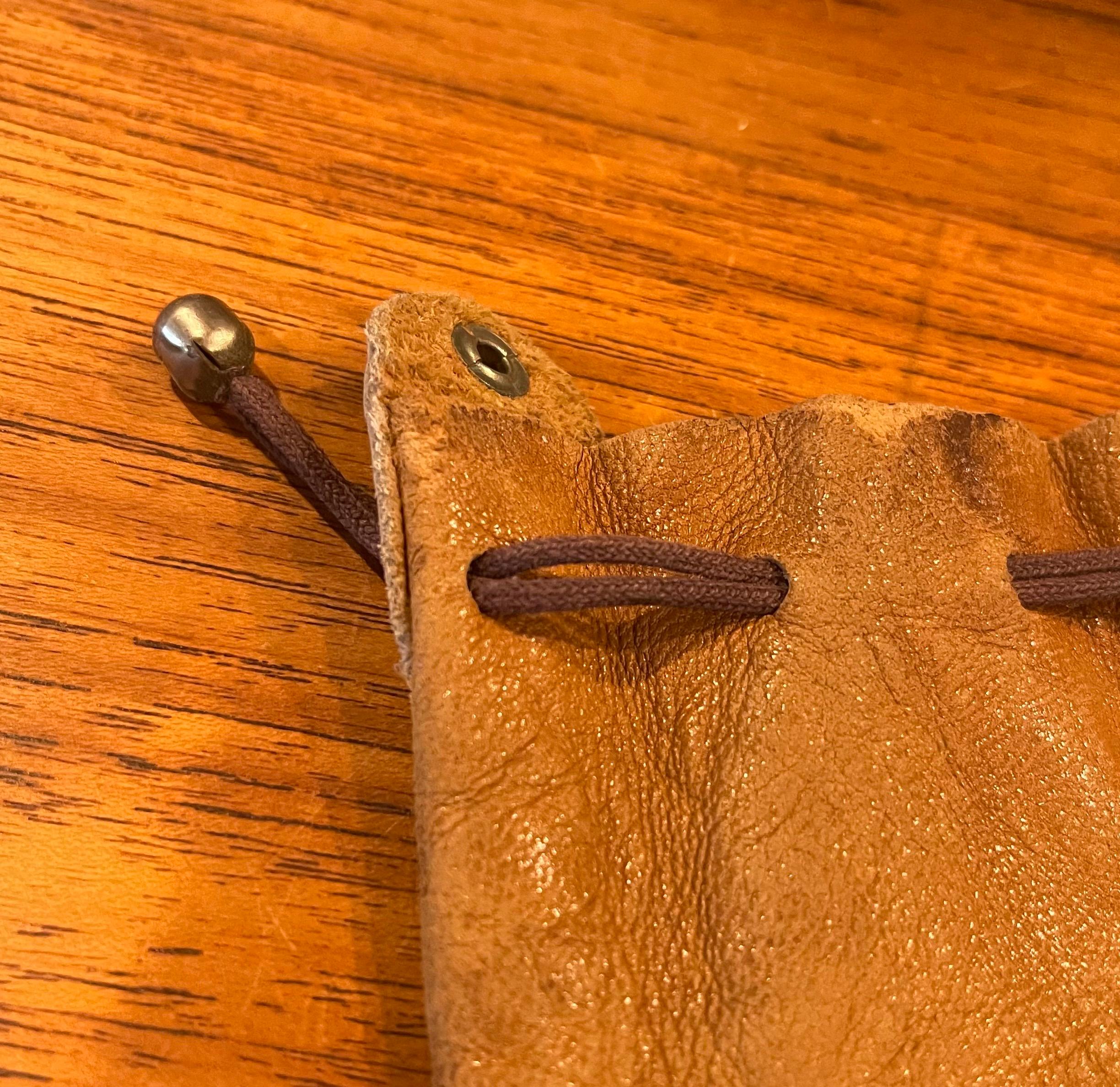 American Vintage Leather Bank / Money Bag