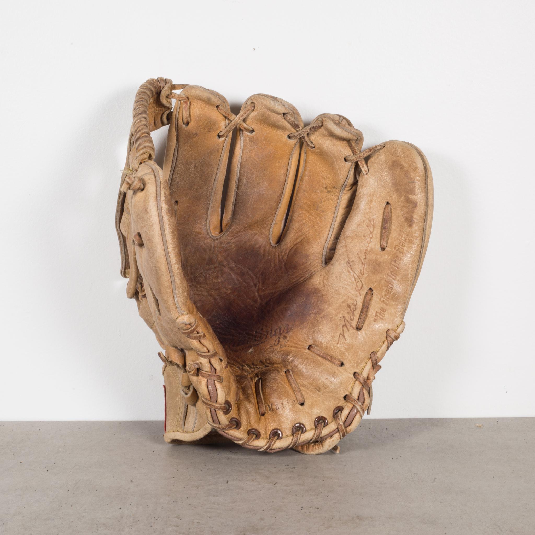 Vintage Leather Baseball Mitts C.1940Price Per Piece For Sale at 1stDibs