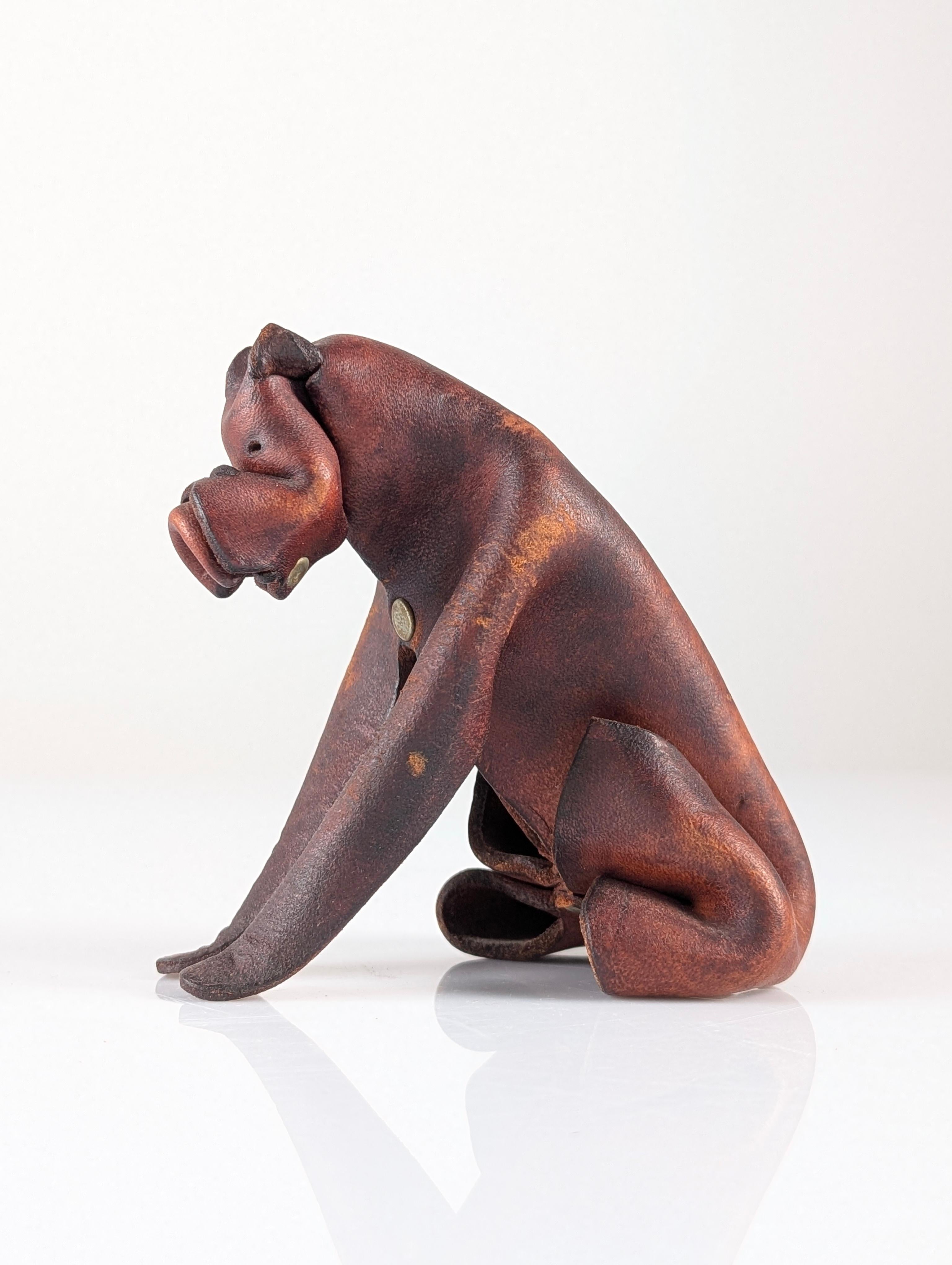 Mid-Century moderno Cane Boxer in pelle vintage, Germania, anni '60 in vendita