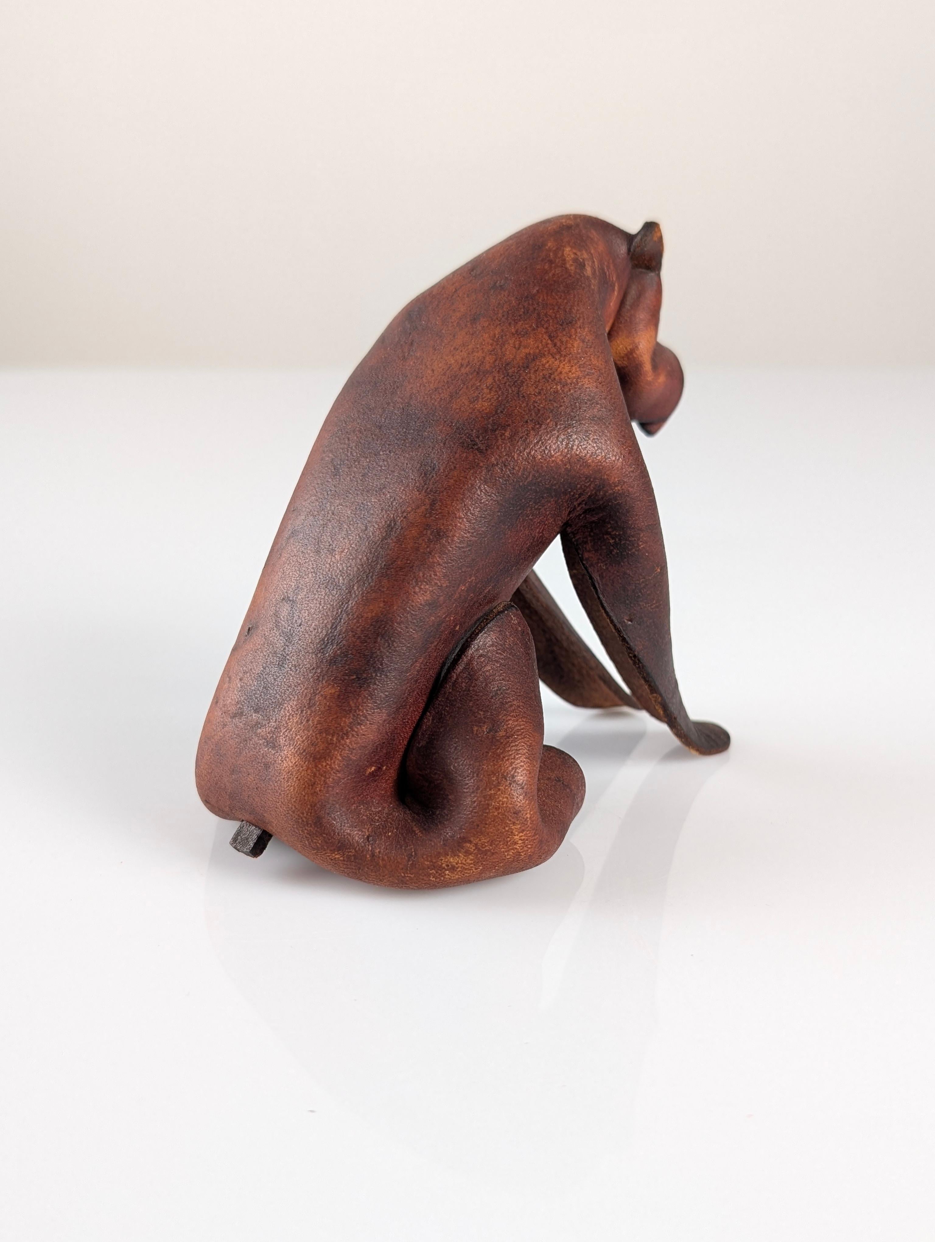 Cane Boxer in pelle vintage, Germania, anni '60 in vendita 1
