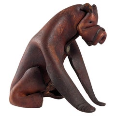 Vintage-Boxerhund aus Leder, Deutschland, 1960er Jahre