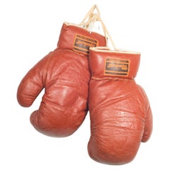 Antique Leather Markwort Boxing Gloves c.1950 (FREE SHIPPING)