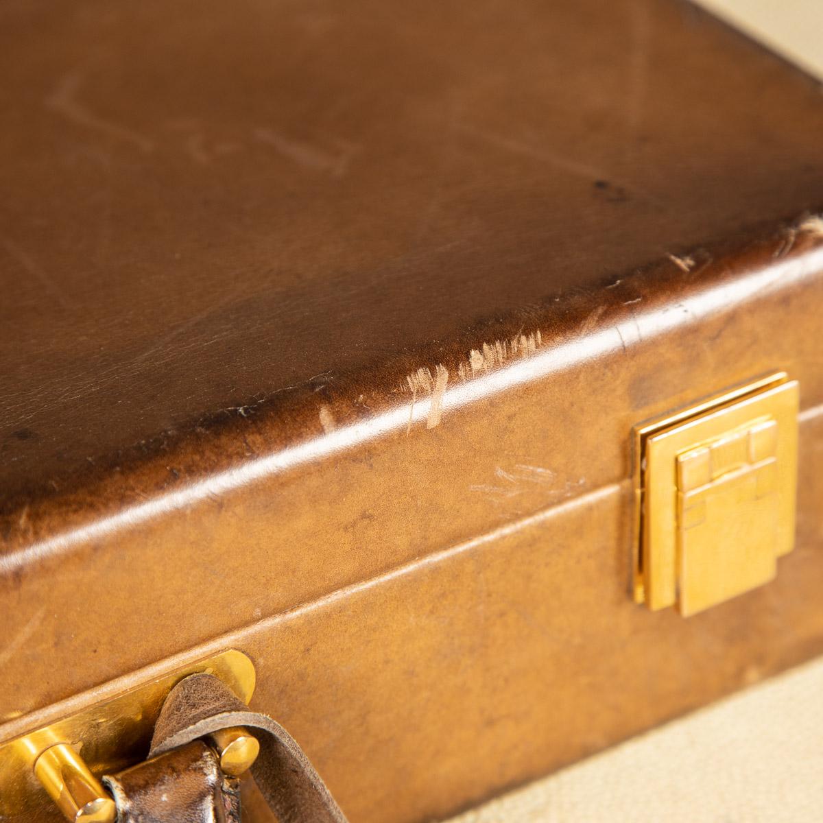 Vintage Leather Briefcase By Hermes, Paris, с.1950 14