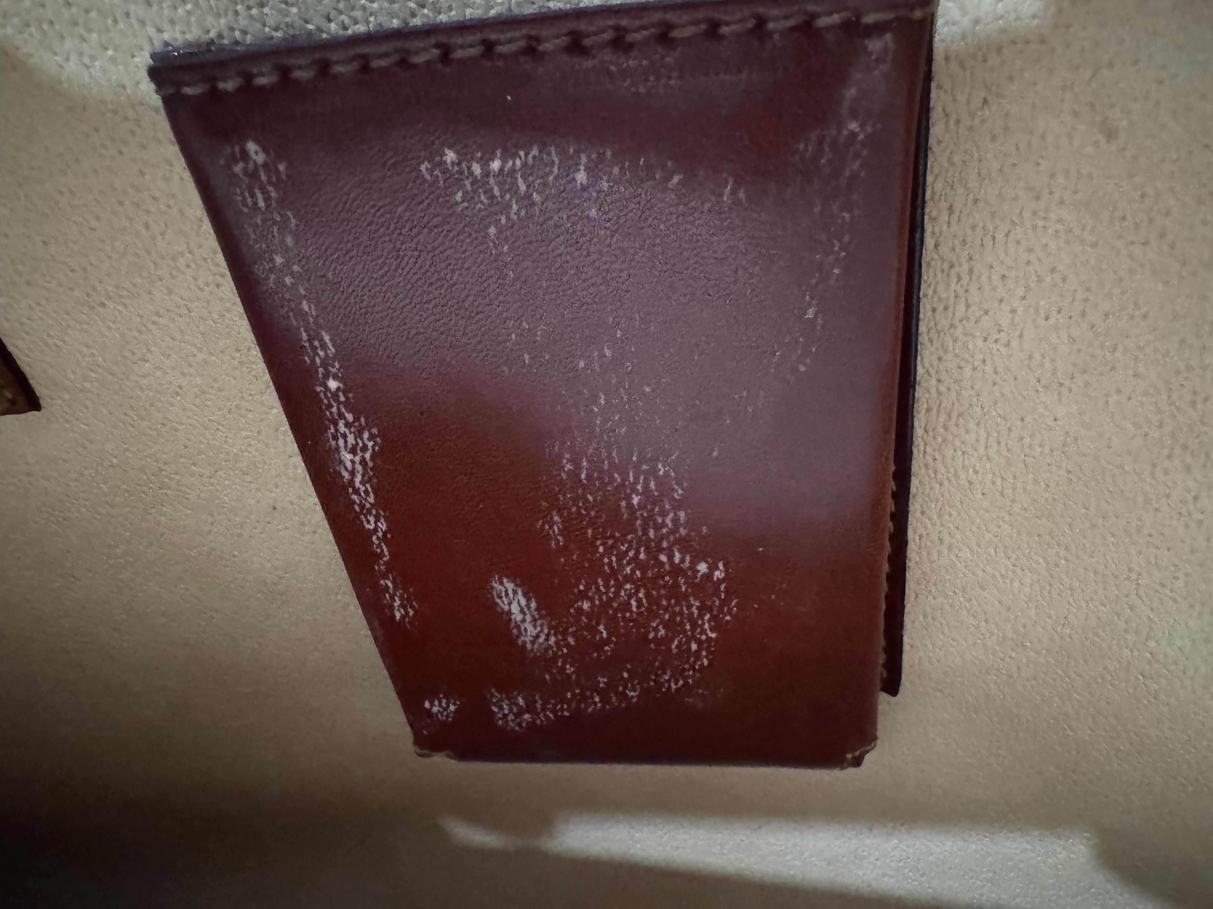 Porte-documents en cuir vintage par LA PA - Fabriqué à la main en Italie, Fin du 20ème siècle en vente 2
