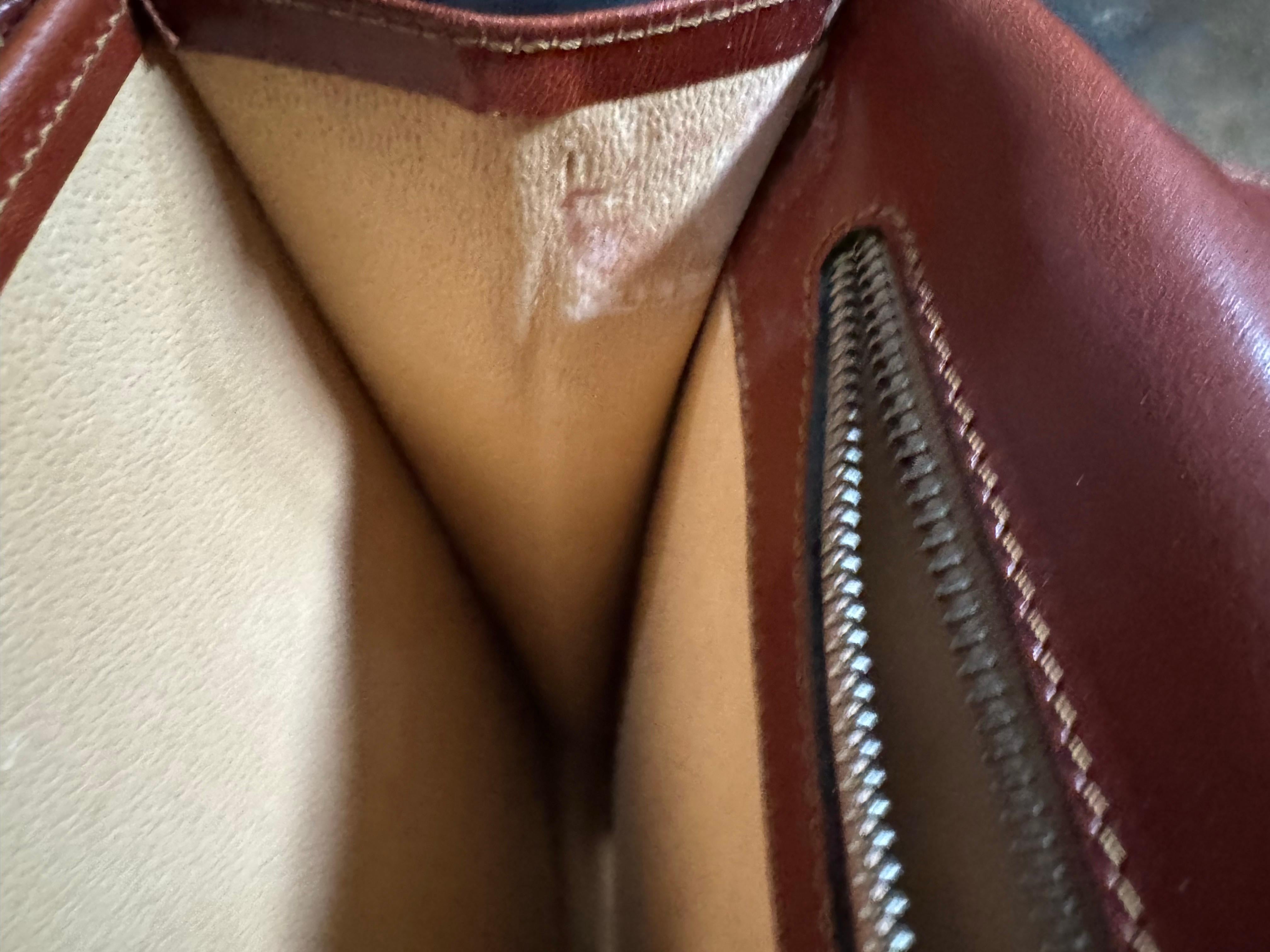 Porte-documents en cuir vintage par LA PA - Fabriqué à la main en Italie, Fin du 20ème siècle en vente 8