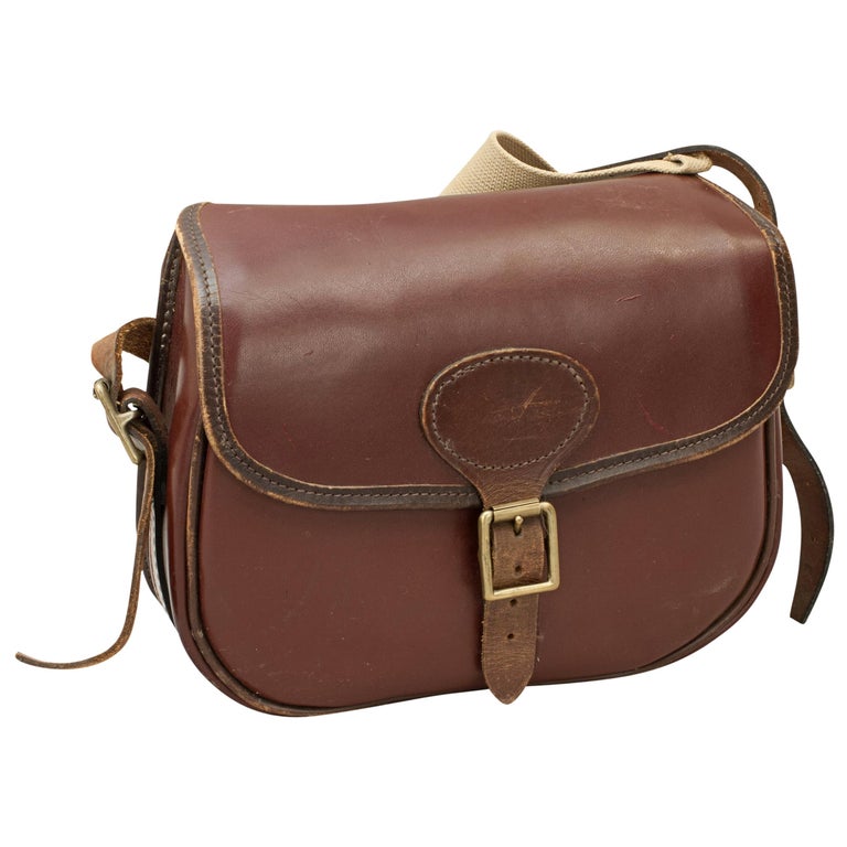 Vintage Leather Cartridge Bag by Parsons For Sale at 1stDibs