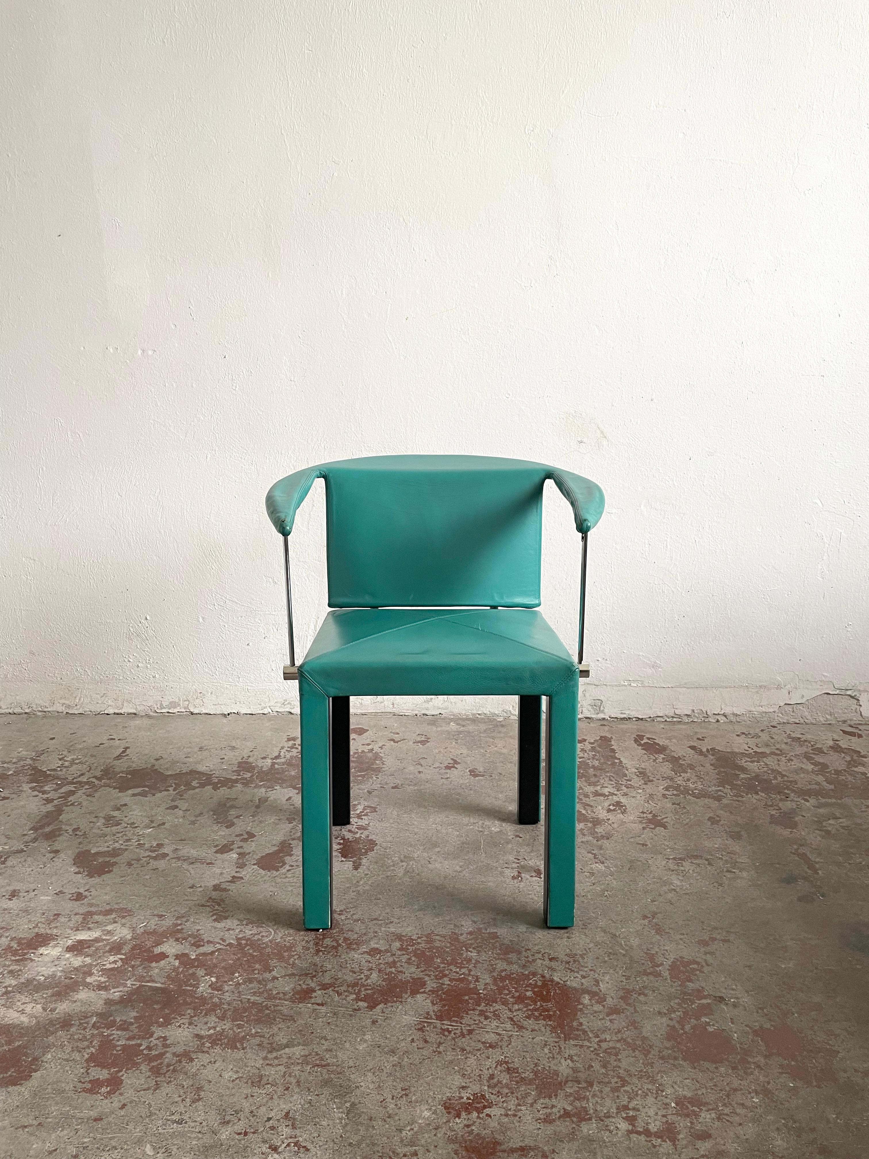 Born in Adria near Venice in 1950, Paolo Piva is one of the most prominent Italian architect-designers of the late 20th century.

Offered here for sale is his Arcella dining chair from Arcadia Series for B & B Italia The chair was produced in