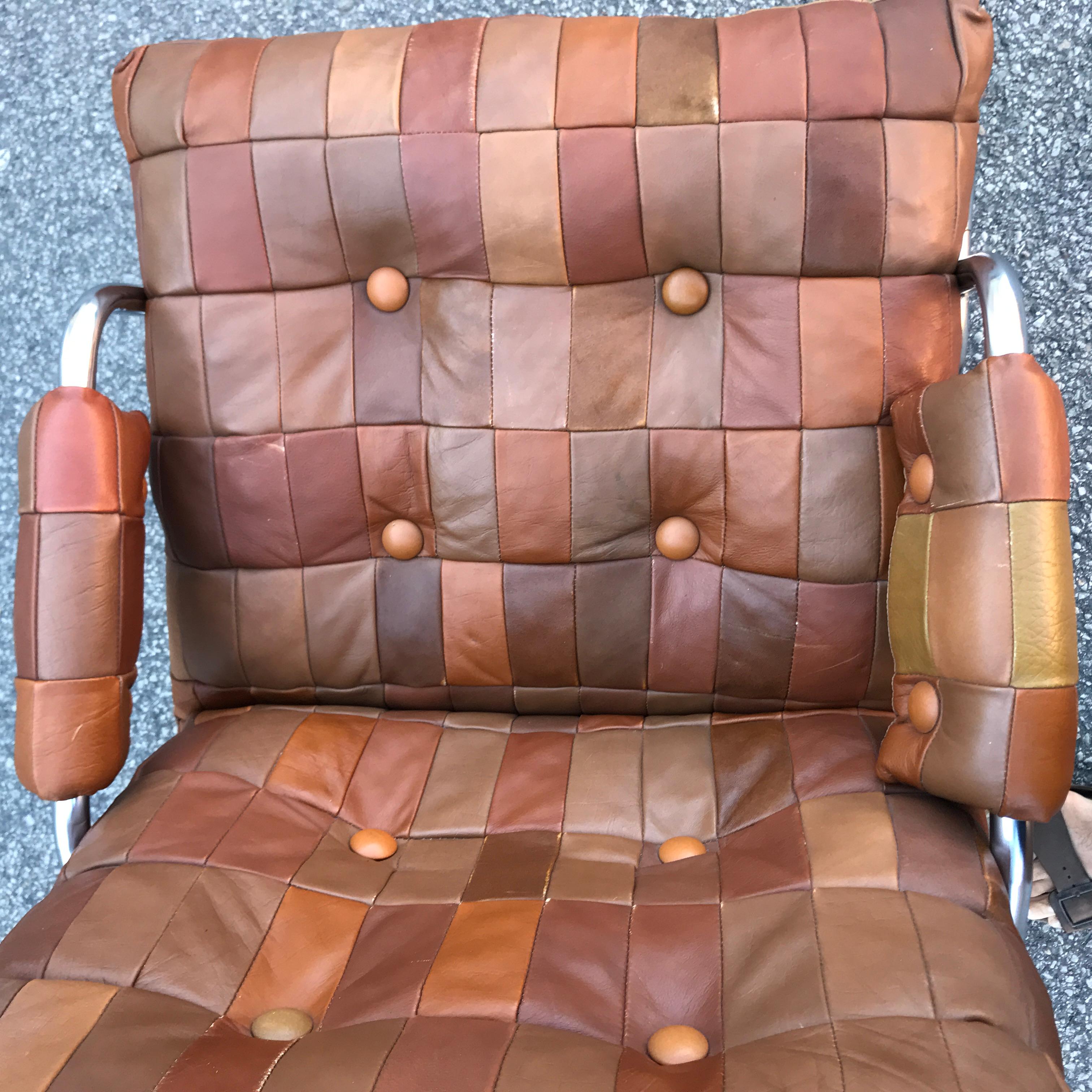 Danish Vintage Leather Chair from 1970s