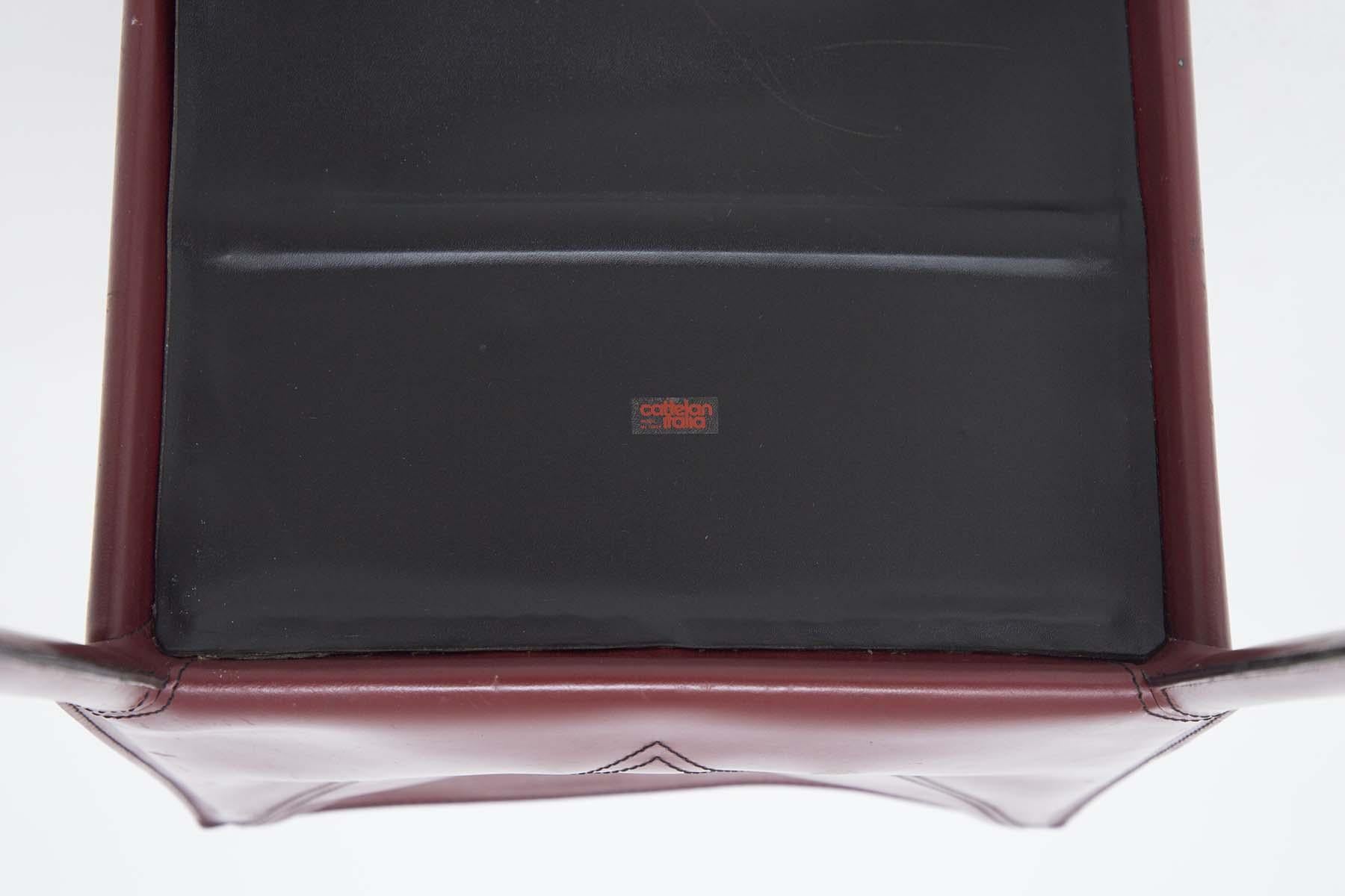 Vintage Leather Chairs for Cattelan Italia, 1980s 1