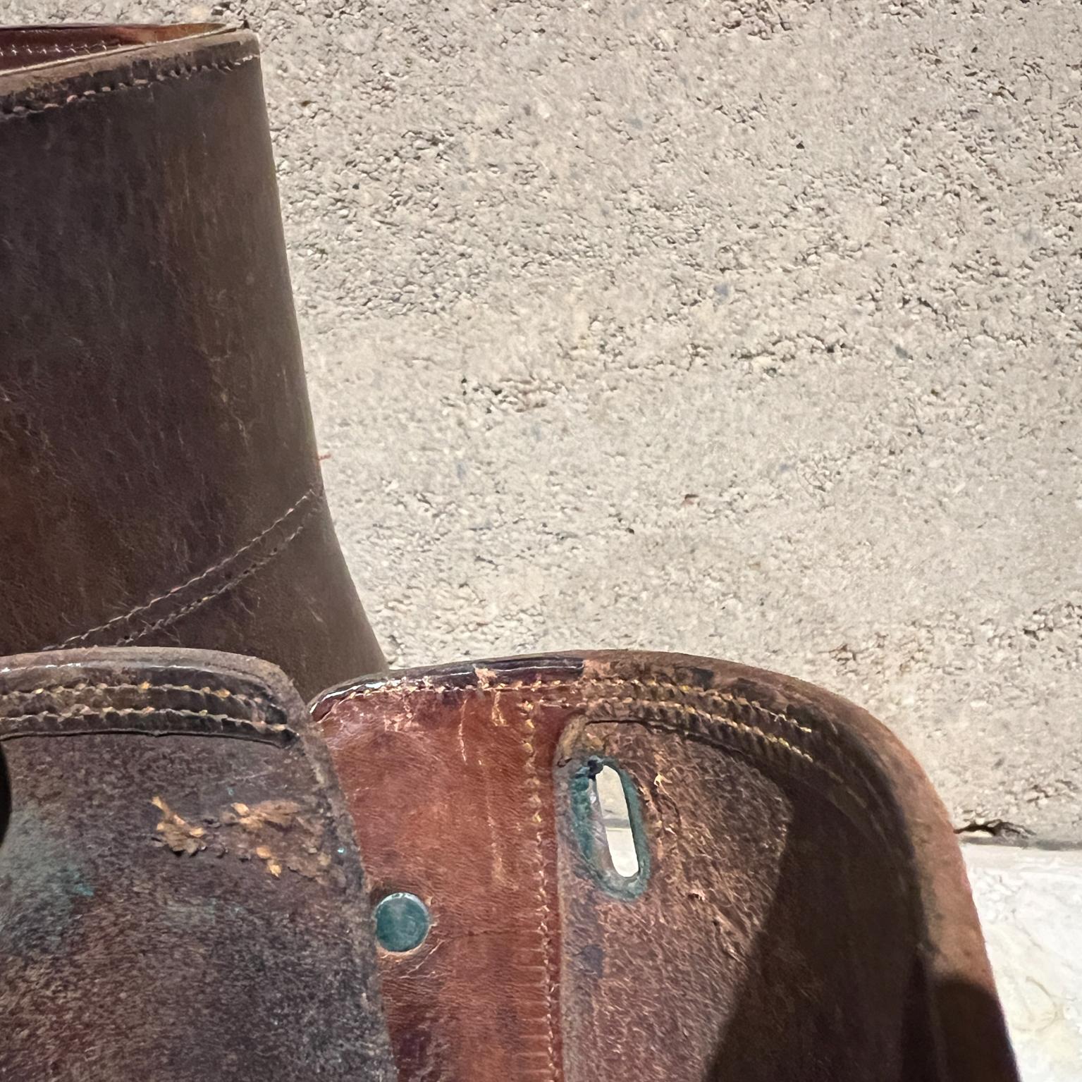Vintage Lederkappen Pferd Reiter Gaiters aus Leder im Angebot 7