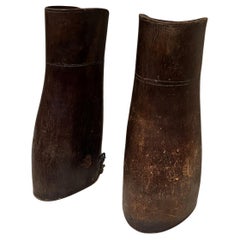Vintage Leather Chaps Horse Riding Gaiters