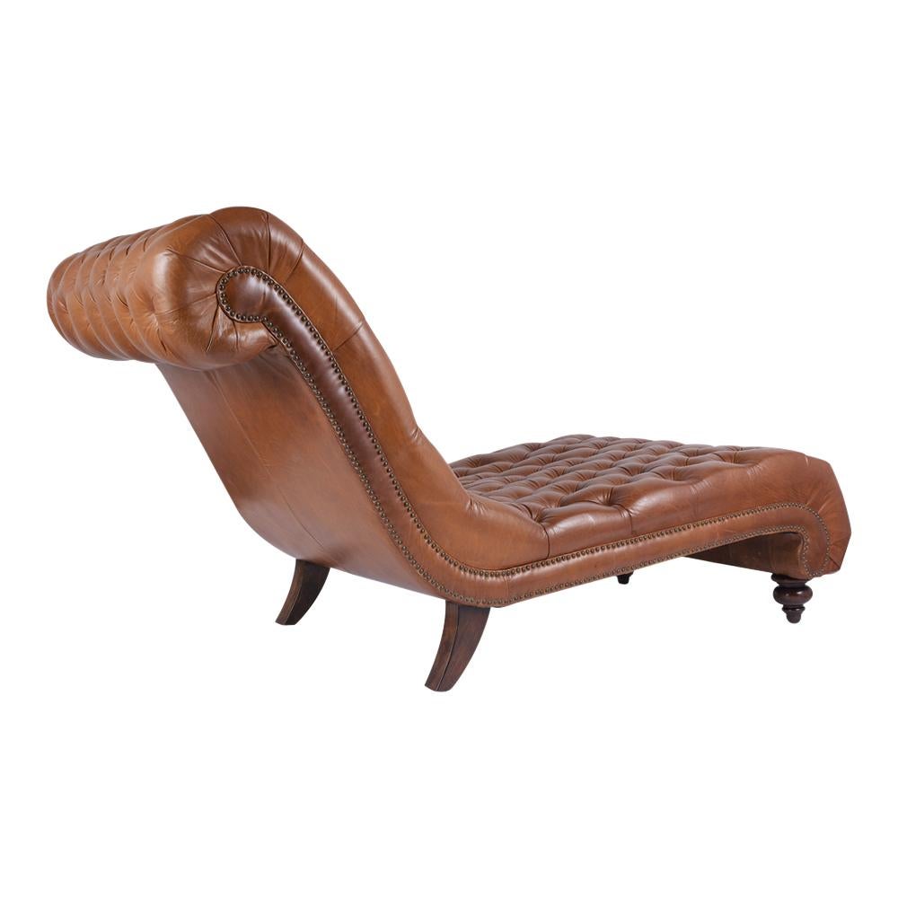 Vintage Leder Chaiselongue 1