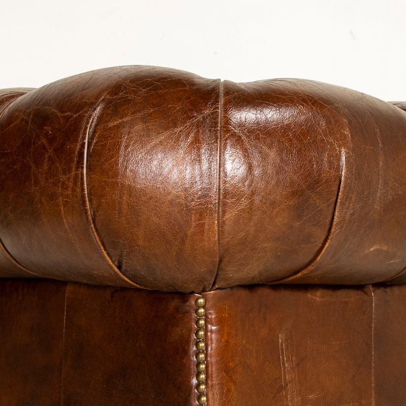 Vintage Leather Chesterfield Club Chair Armchair 3