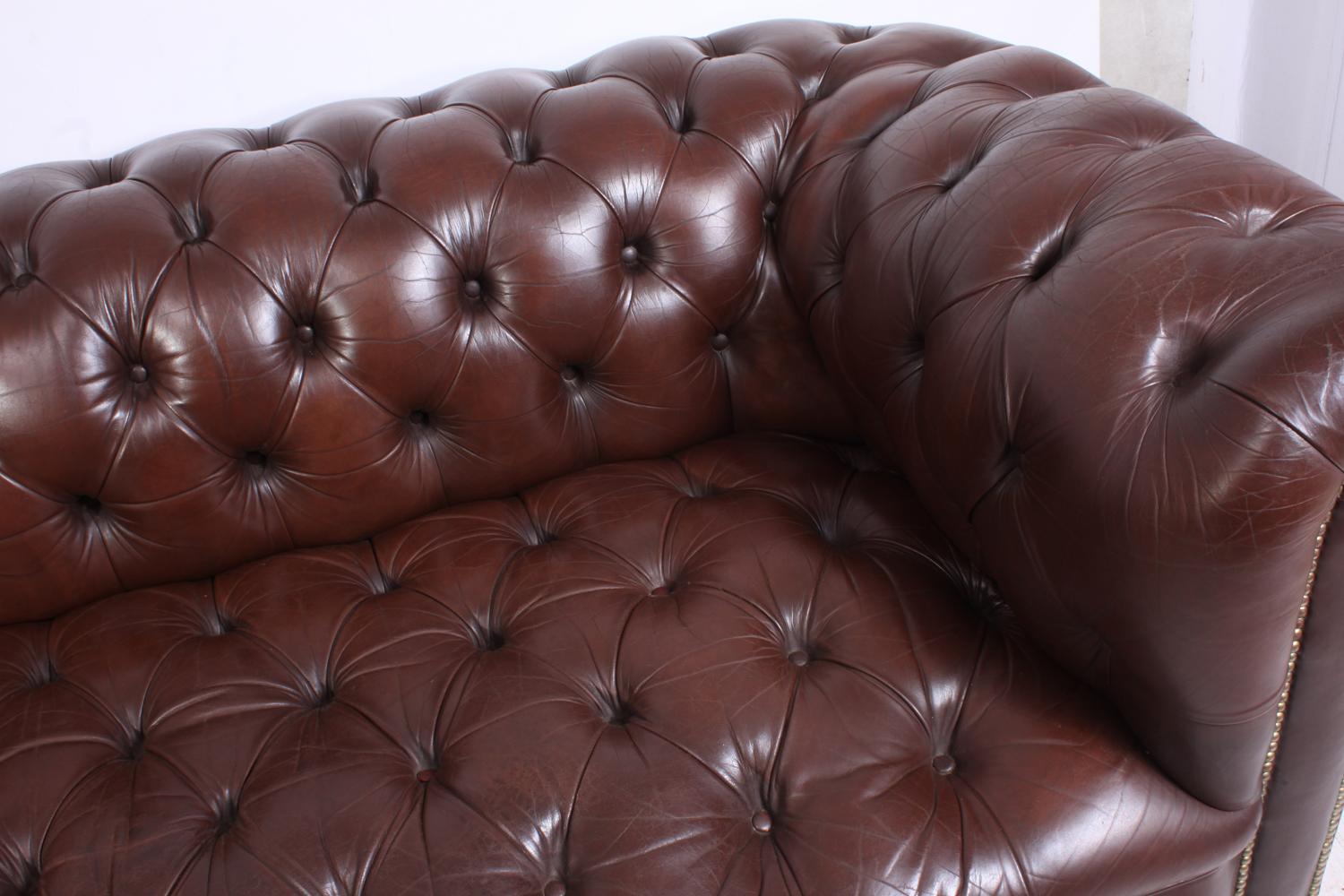 Vintage Leather Chesterfield 4