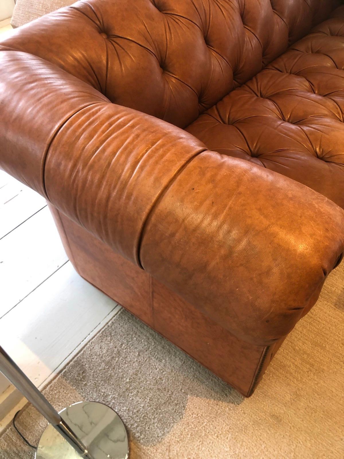 Vintage Leather Chesterfield 7