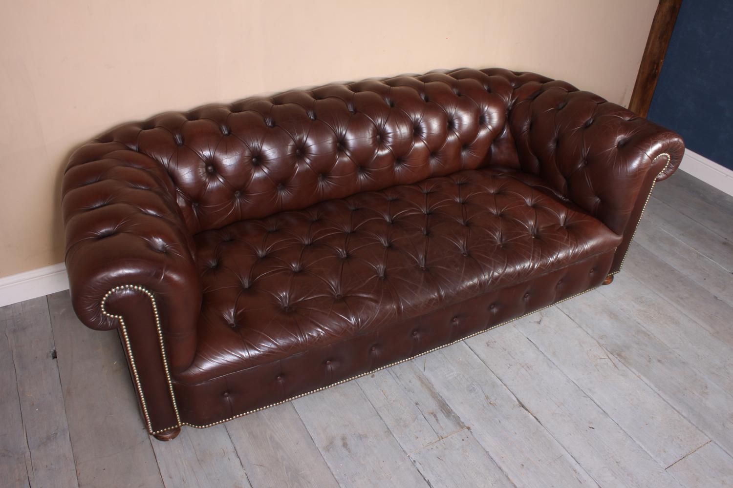 Vintage Leather Chesterfield (Leder)