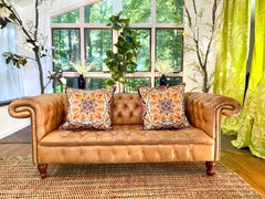 Sofá Chesterfield de cuero vintage