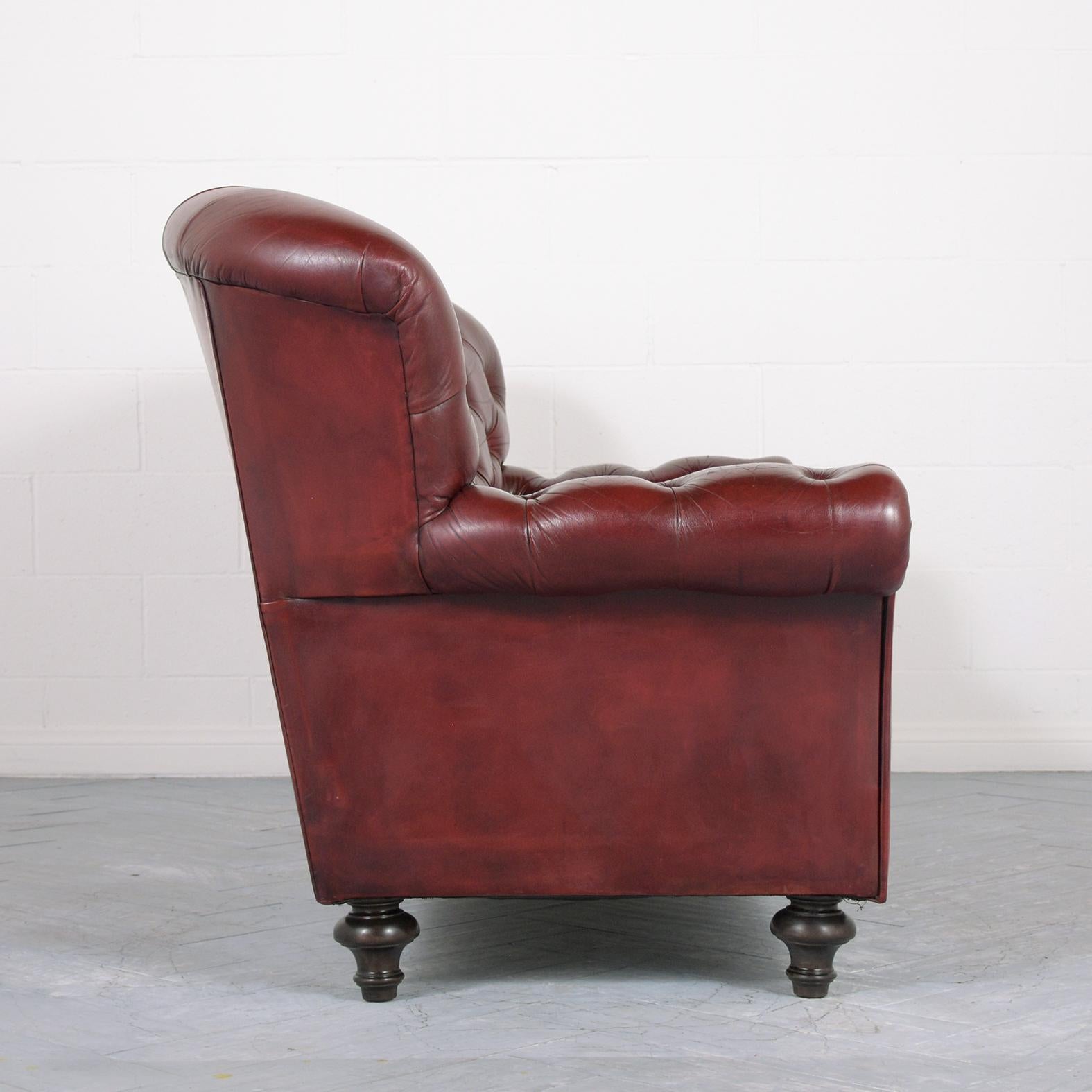 Leather Tufted Chesterfield Sofa 2