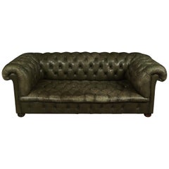 Vintage Leather Chesterfield Sofa from England, circa 1960