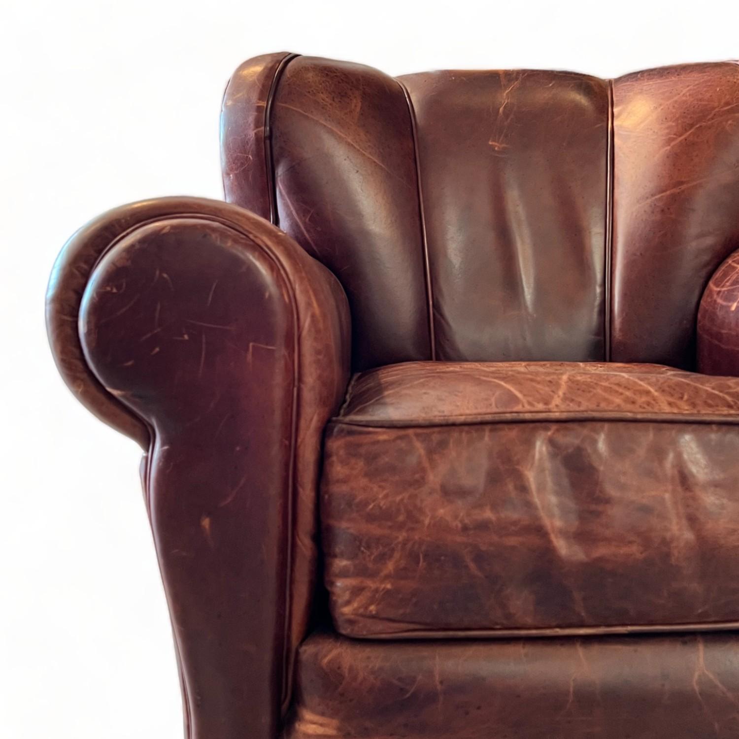 Vintage Leather Club Chair 1