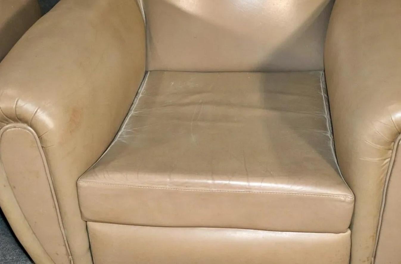20th Century Vintage Leather Club Chairs For Sale