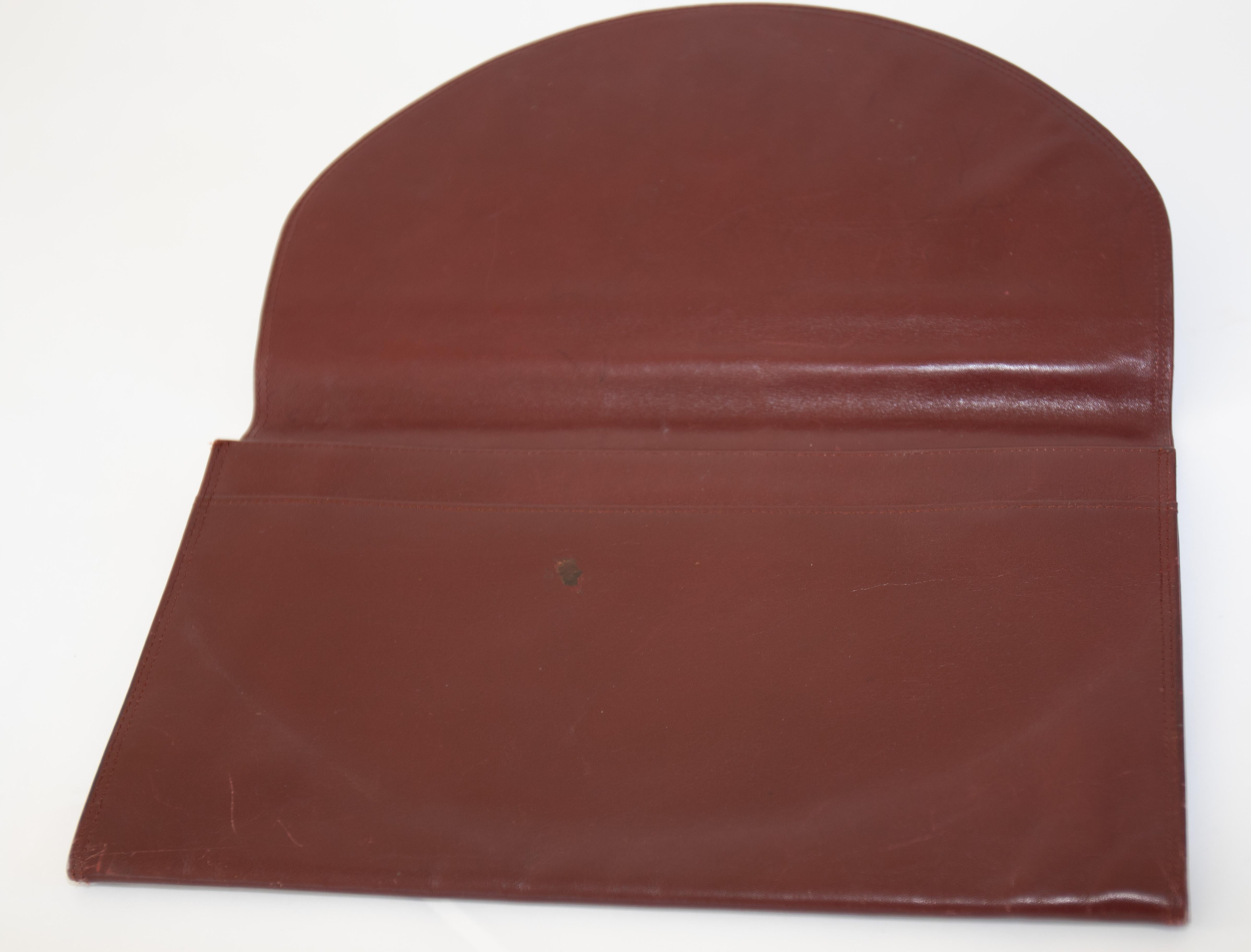 Vintage Leather Clutch Bag 
