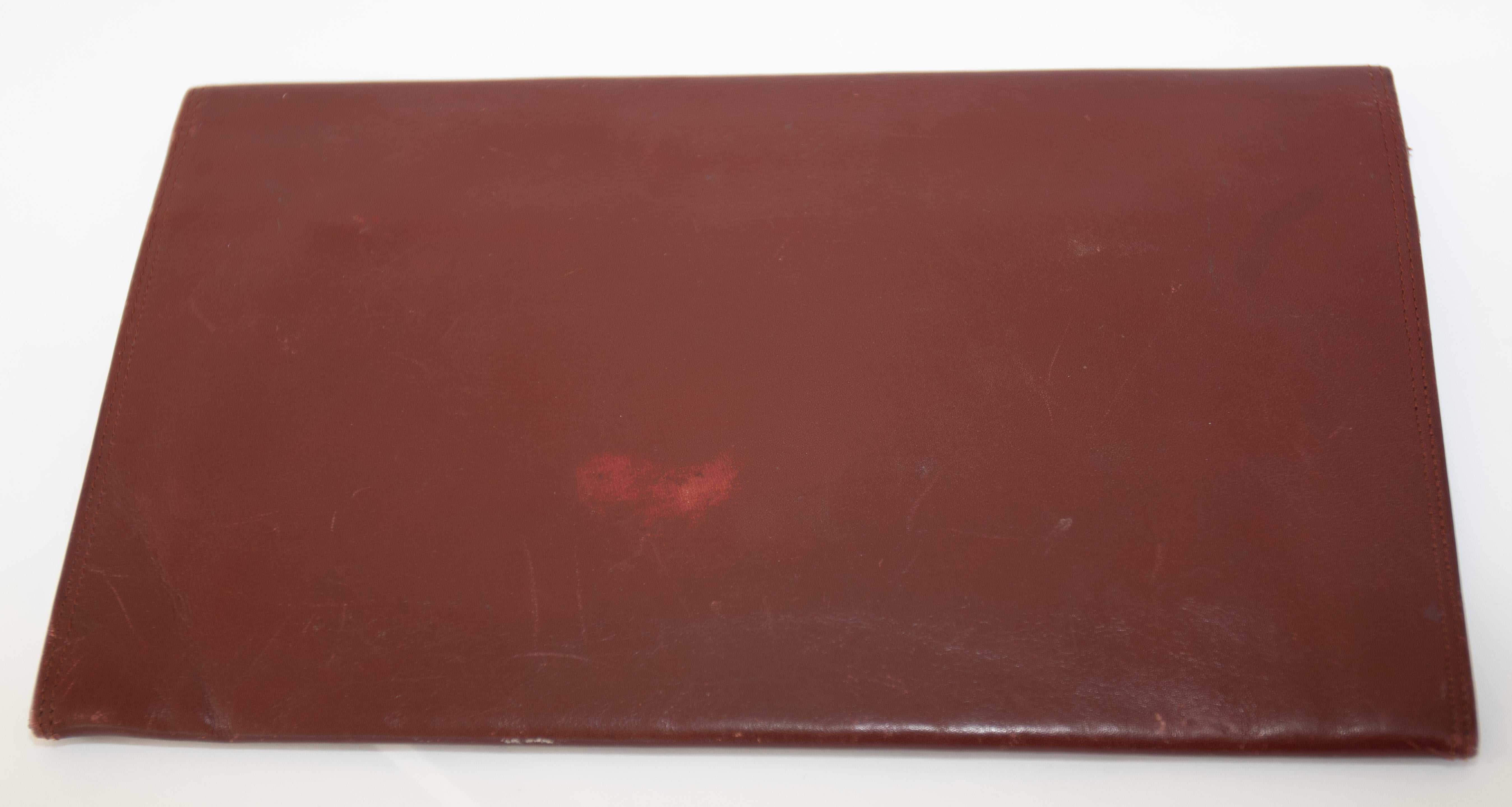 Vintage Leather Clutch Bag 