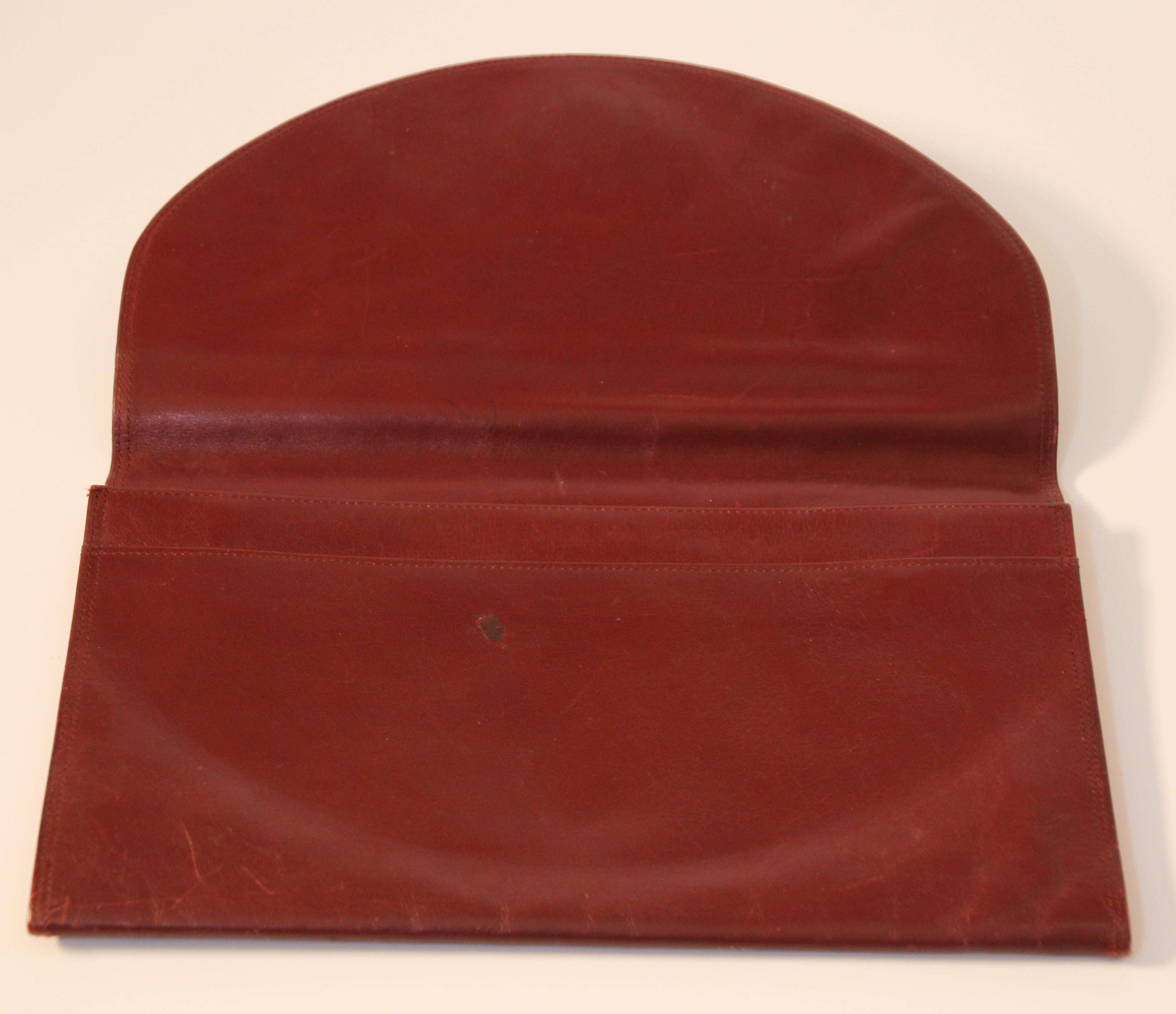 Vintage Leather Clutch Bag 