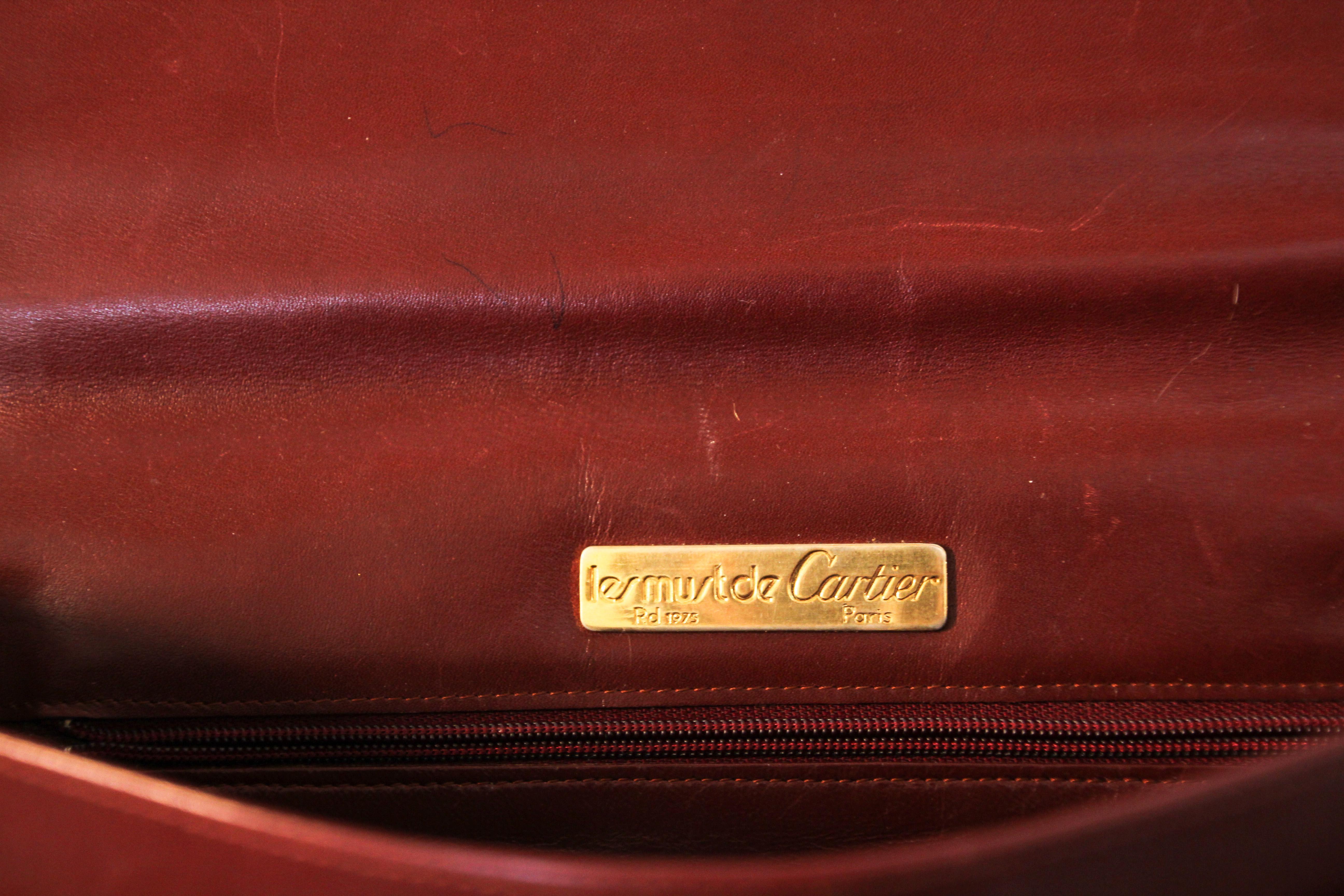 Women's or Men's Vintage Leather Clutch Bag 