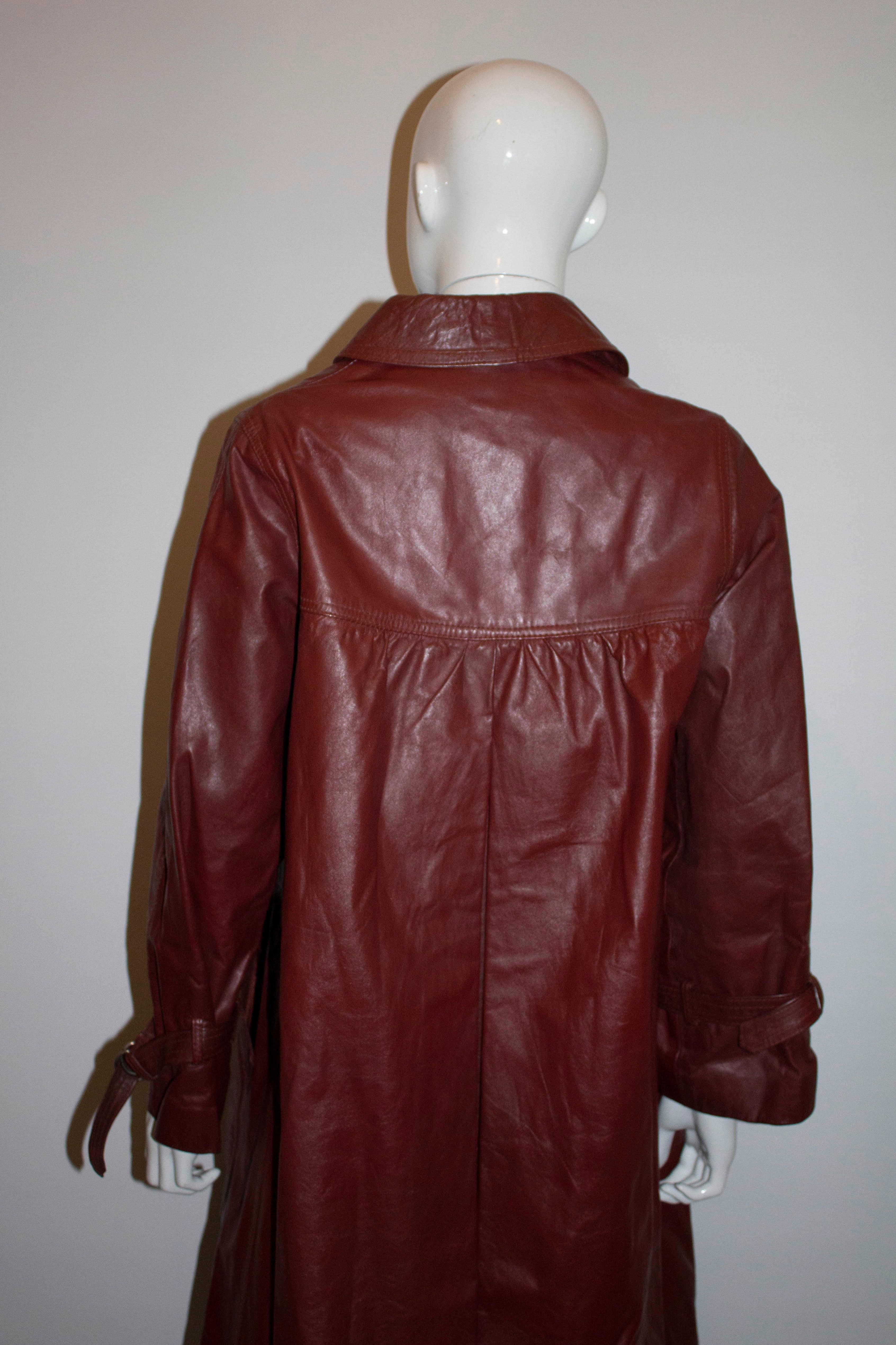  Manteau en cuir vintage BegedOr Pour femmes 