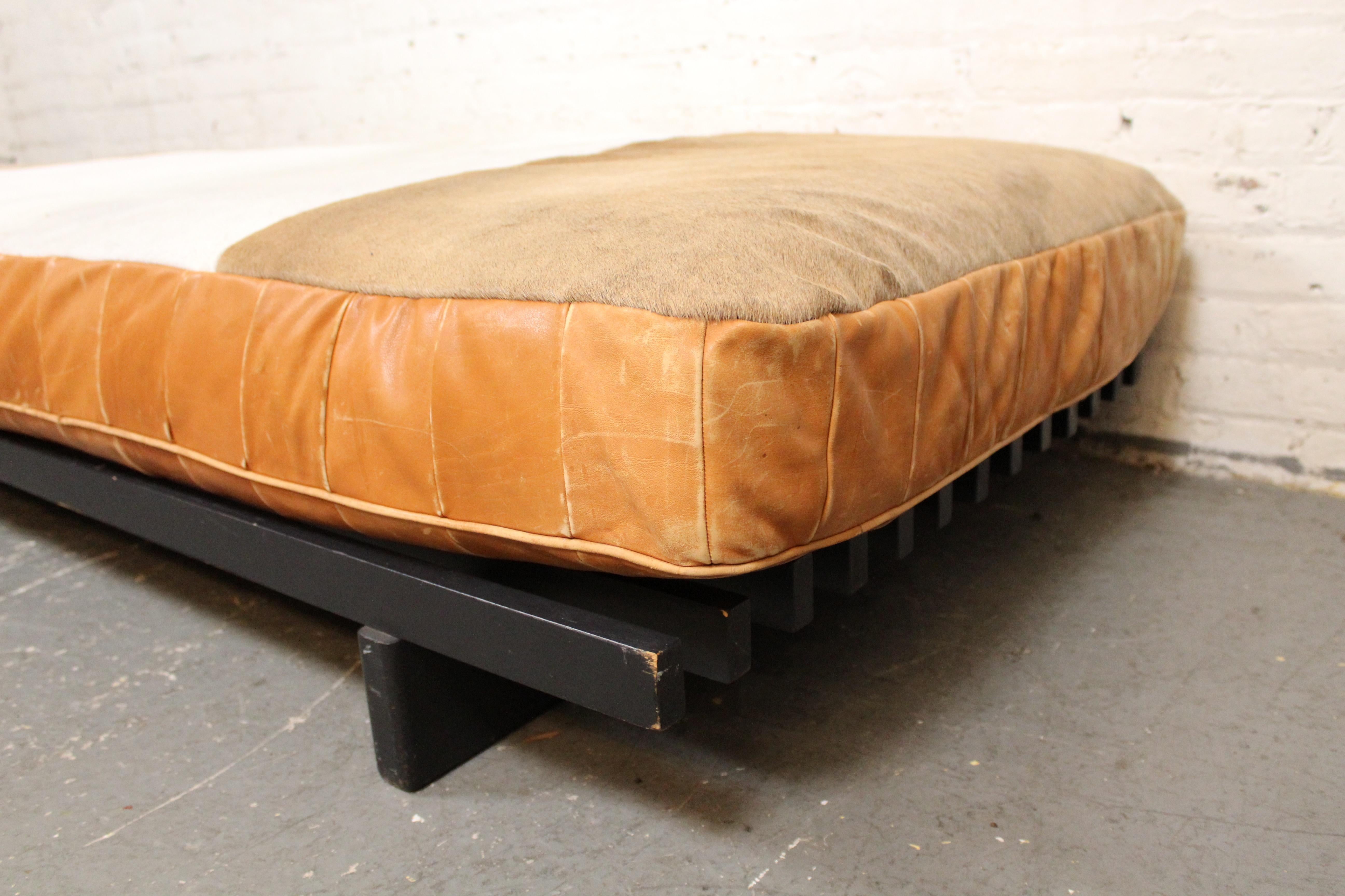 Vintage Leder & Rindsleder de Sede DS-80 Daybed im Angebot 8