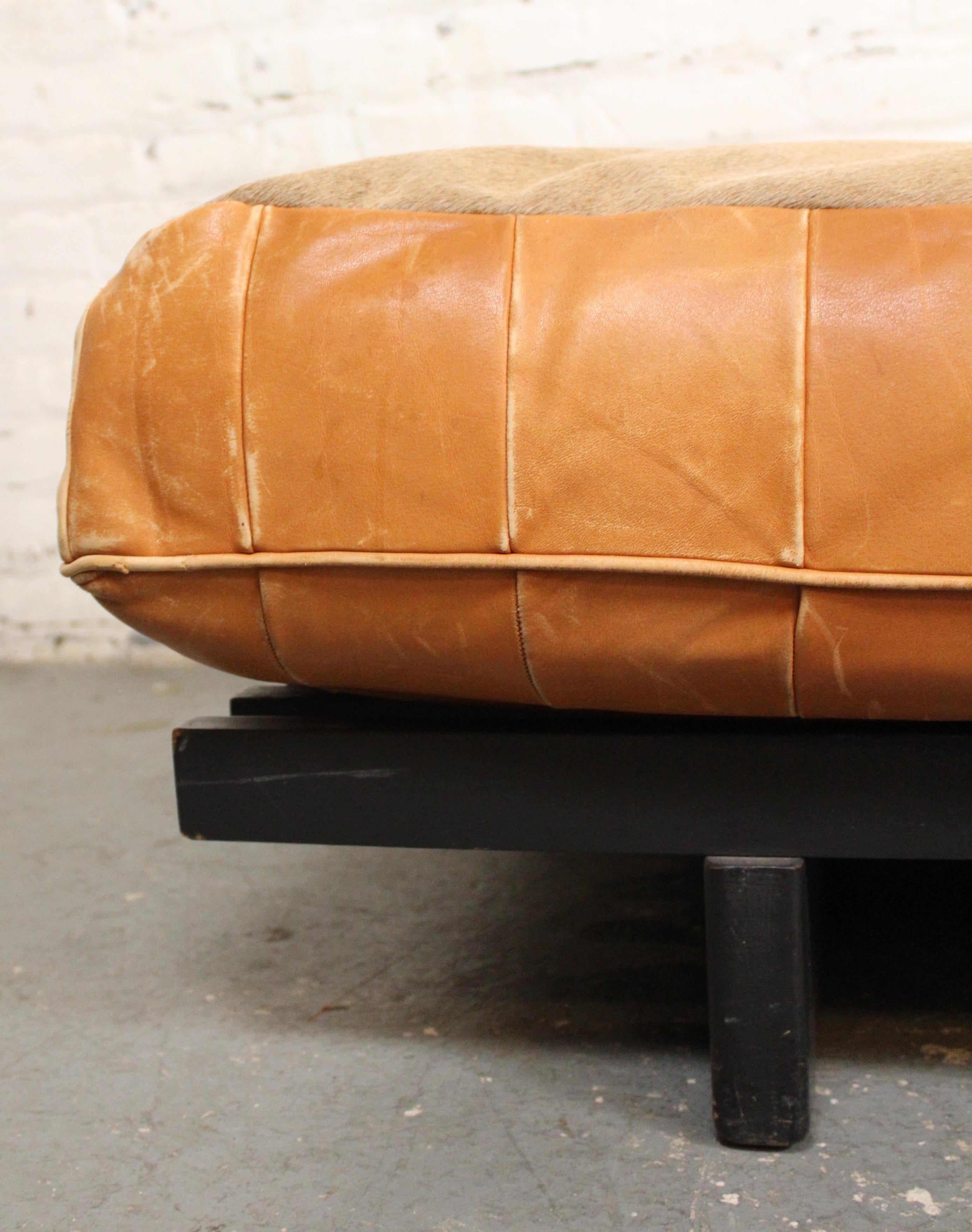 Vintage Leder & Rindsleder de Sede DS-80 Daybed im Angebot 9