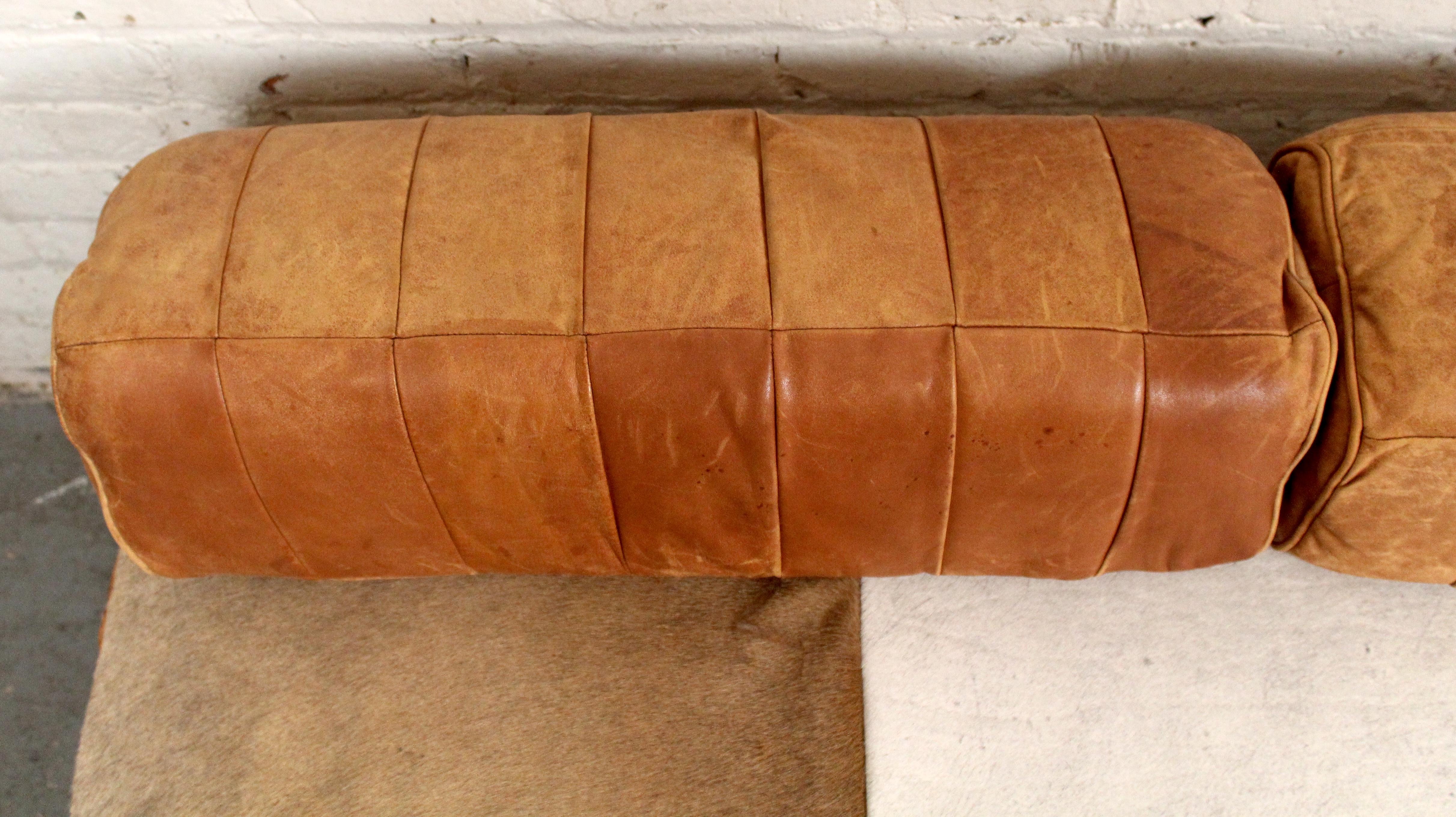 Vintage Leder & Rindsleder de Sede DS-80 Daybed (20. Jahrhundert) im Angebot