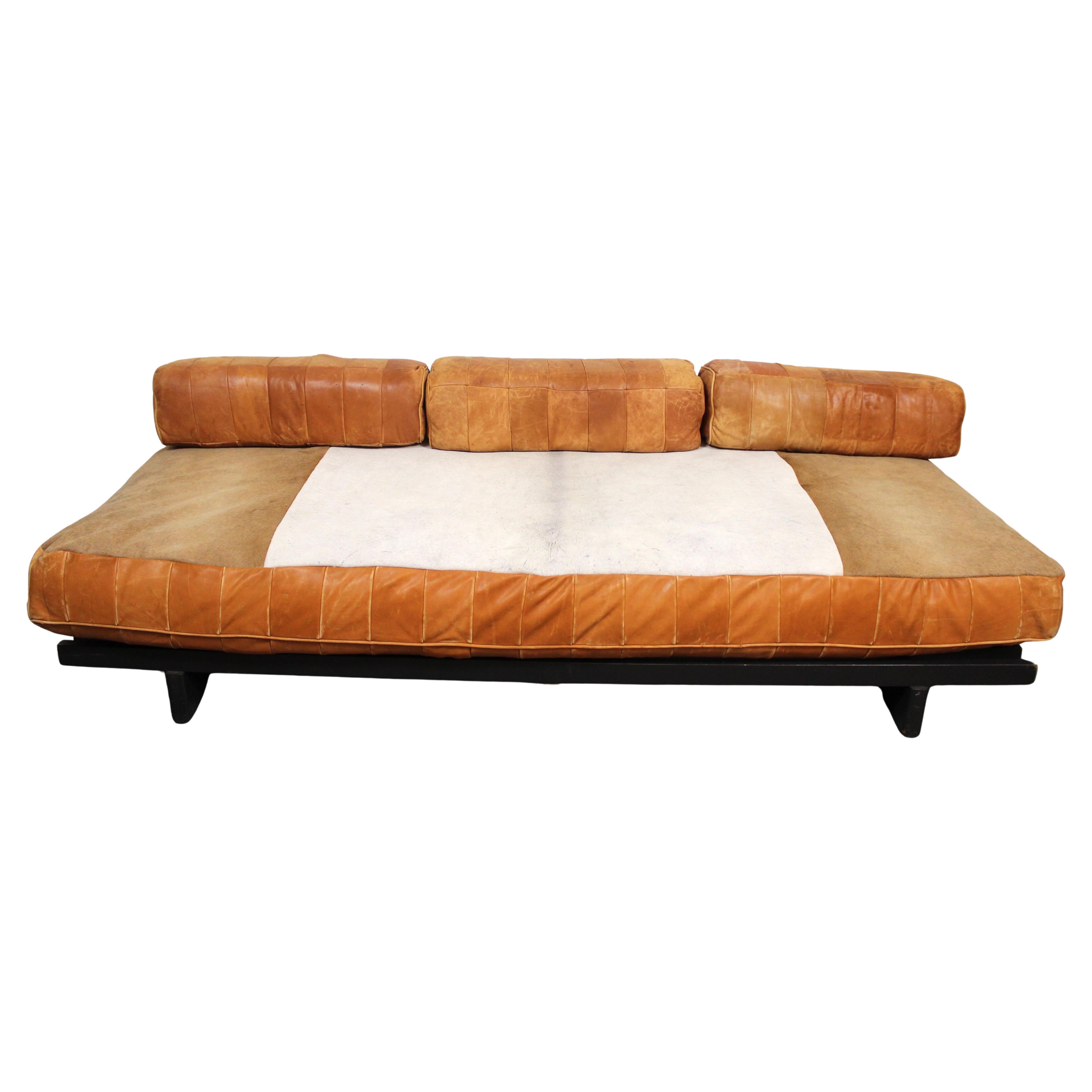 Vintage Leather & Cowhide de Sede DS-80 Daybed