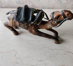 Vintage Leather Cute Camel Figure Handmade