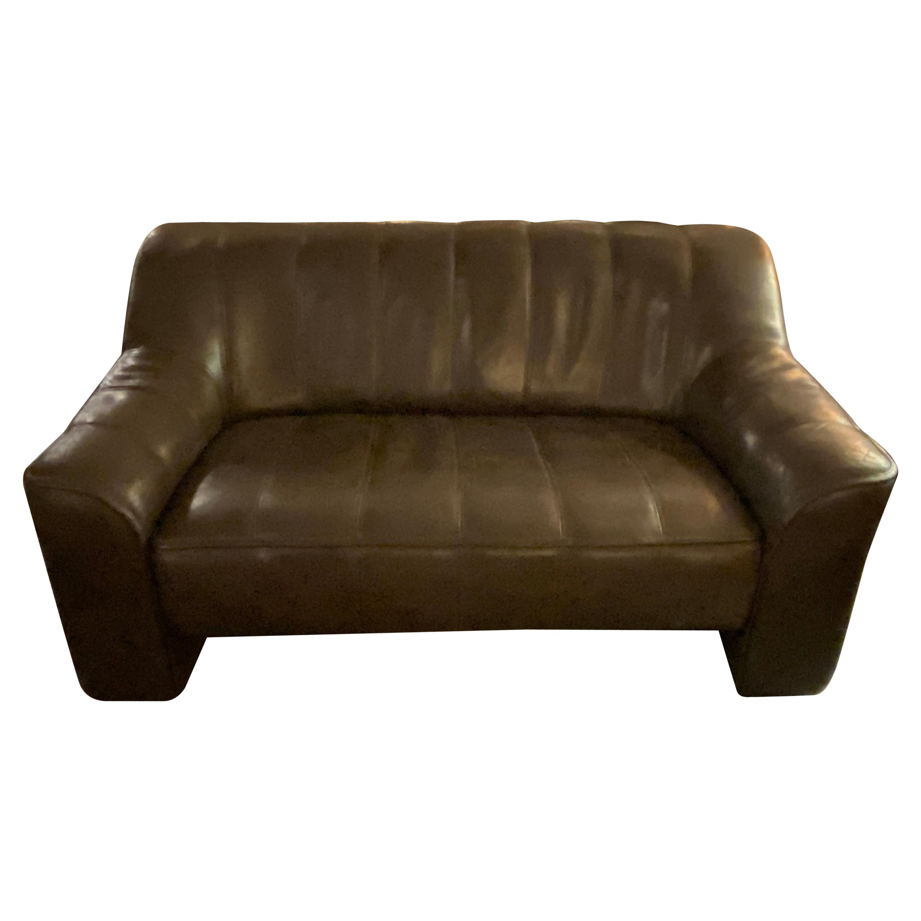 Vintage Leather De Sede DS-44 Loveseat / Sofa