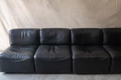 Vintage Leather De Sede Sectional Sofa, Model 'DS-15', Switzerland, 1970s
