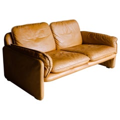 Vintage Leather De Sede Sofa from Switzerland, Circa 1970