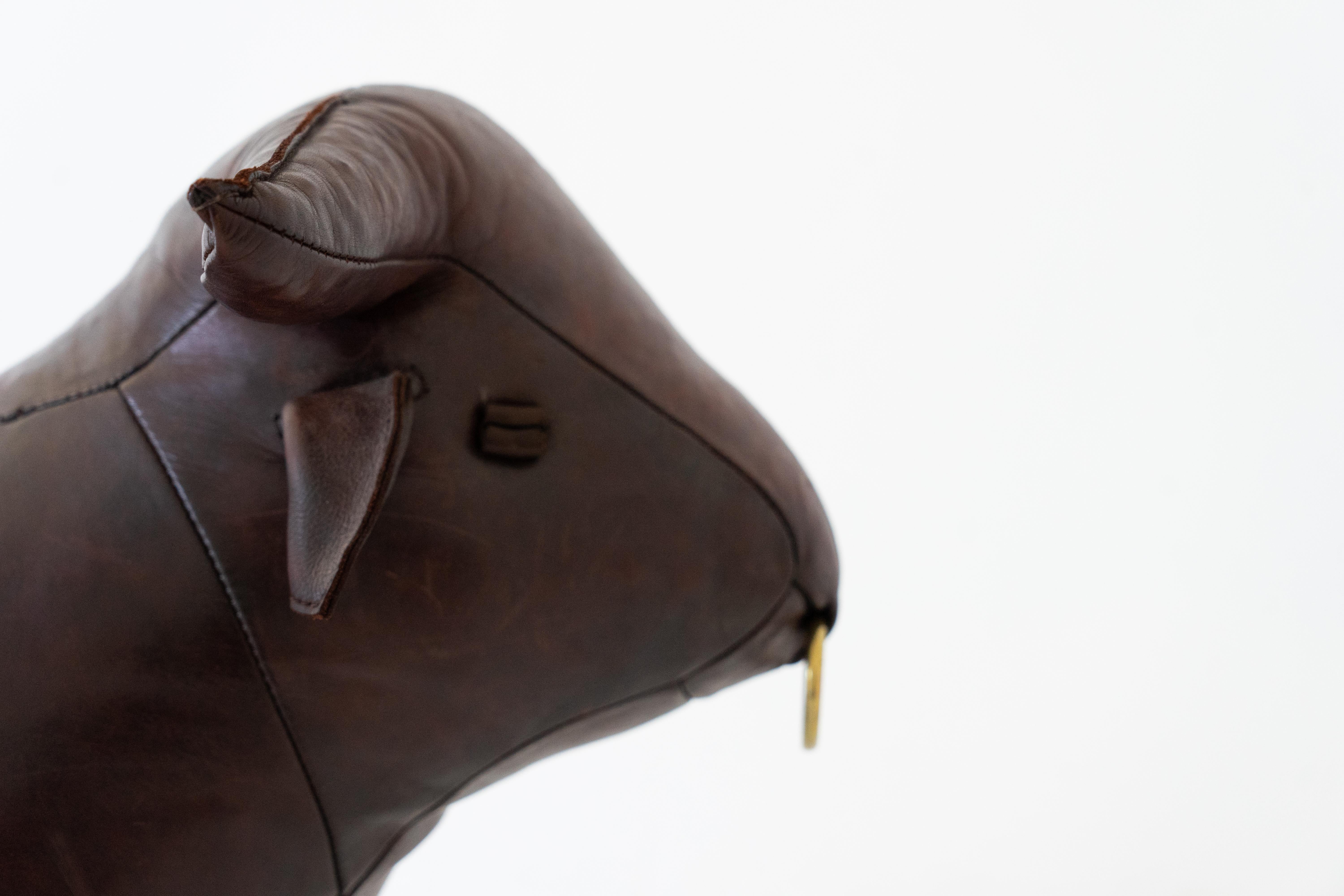Vintage Leather Dimitri Omersa Bull for Abercrombie Fitch 8