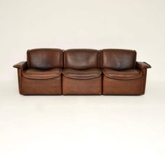 Vintage Leder DS 12 Sofa aus Leder von De Sede, Vintage