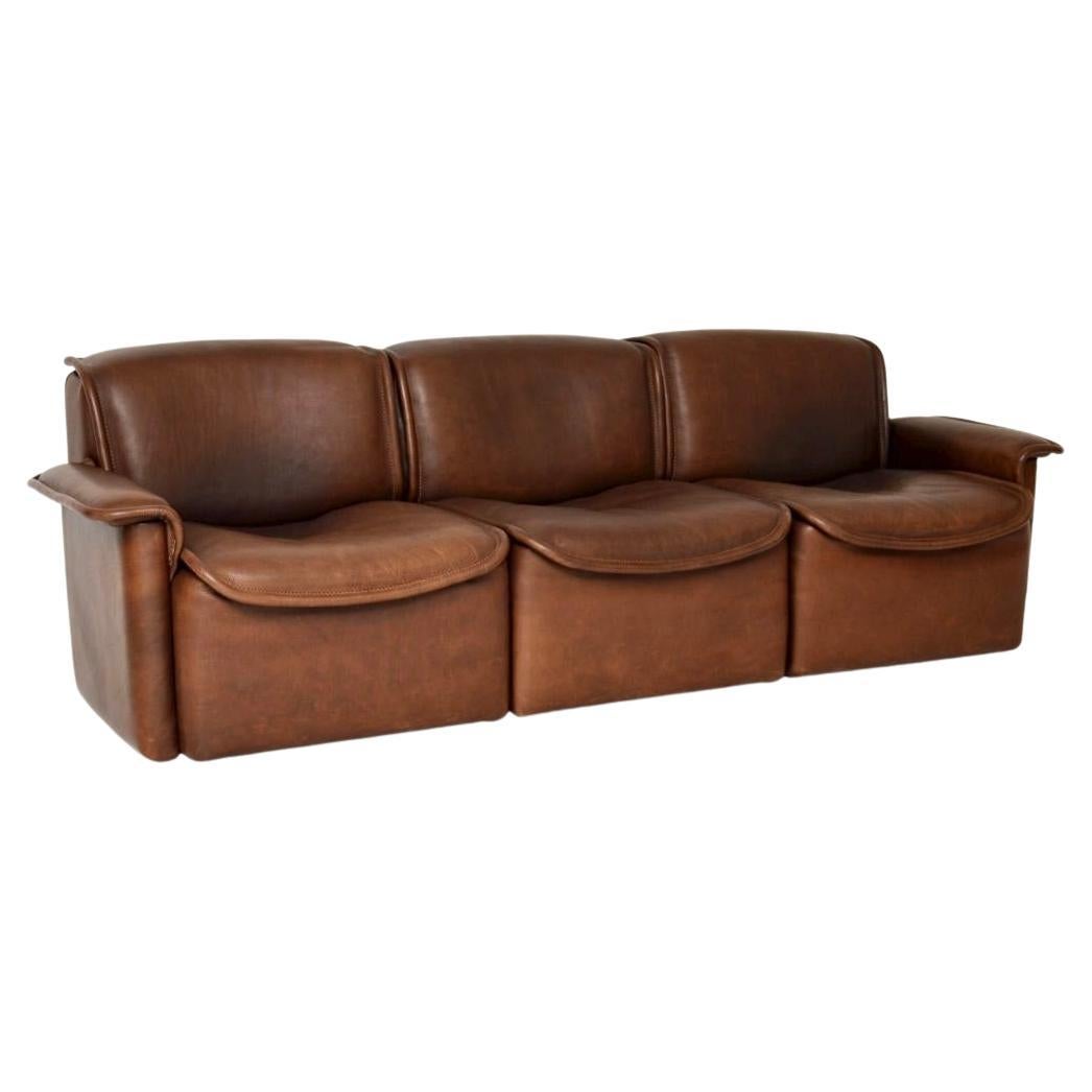 Sofá DS 12 de cuero vintage de De Sede
