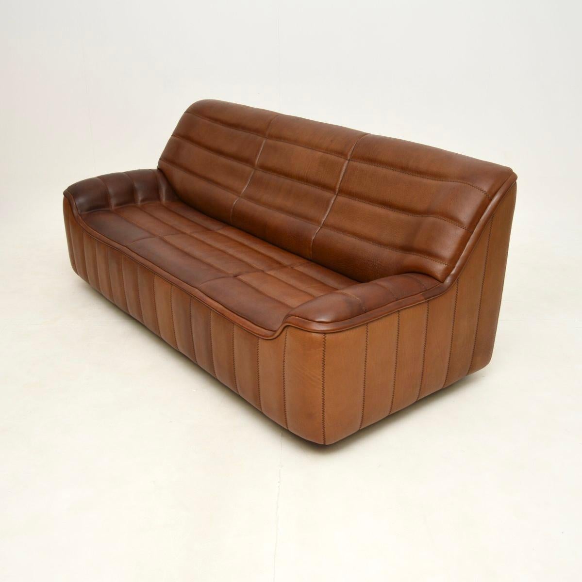 Swiss Vintage Leather DS 84 Sofa by De Sede