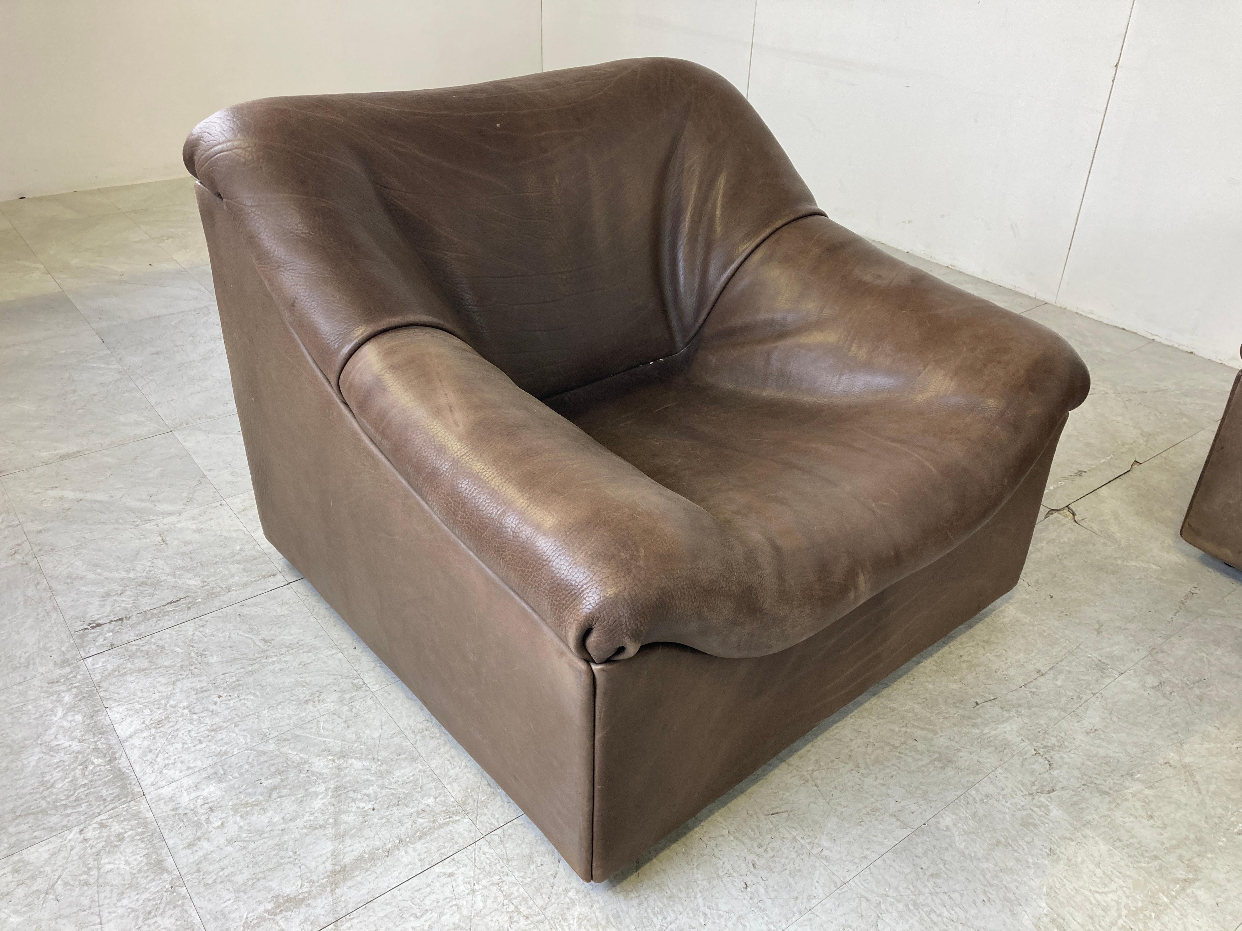 Vintage Leather Ds46 Modular Sofa by De Sede, 1970s 4