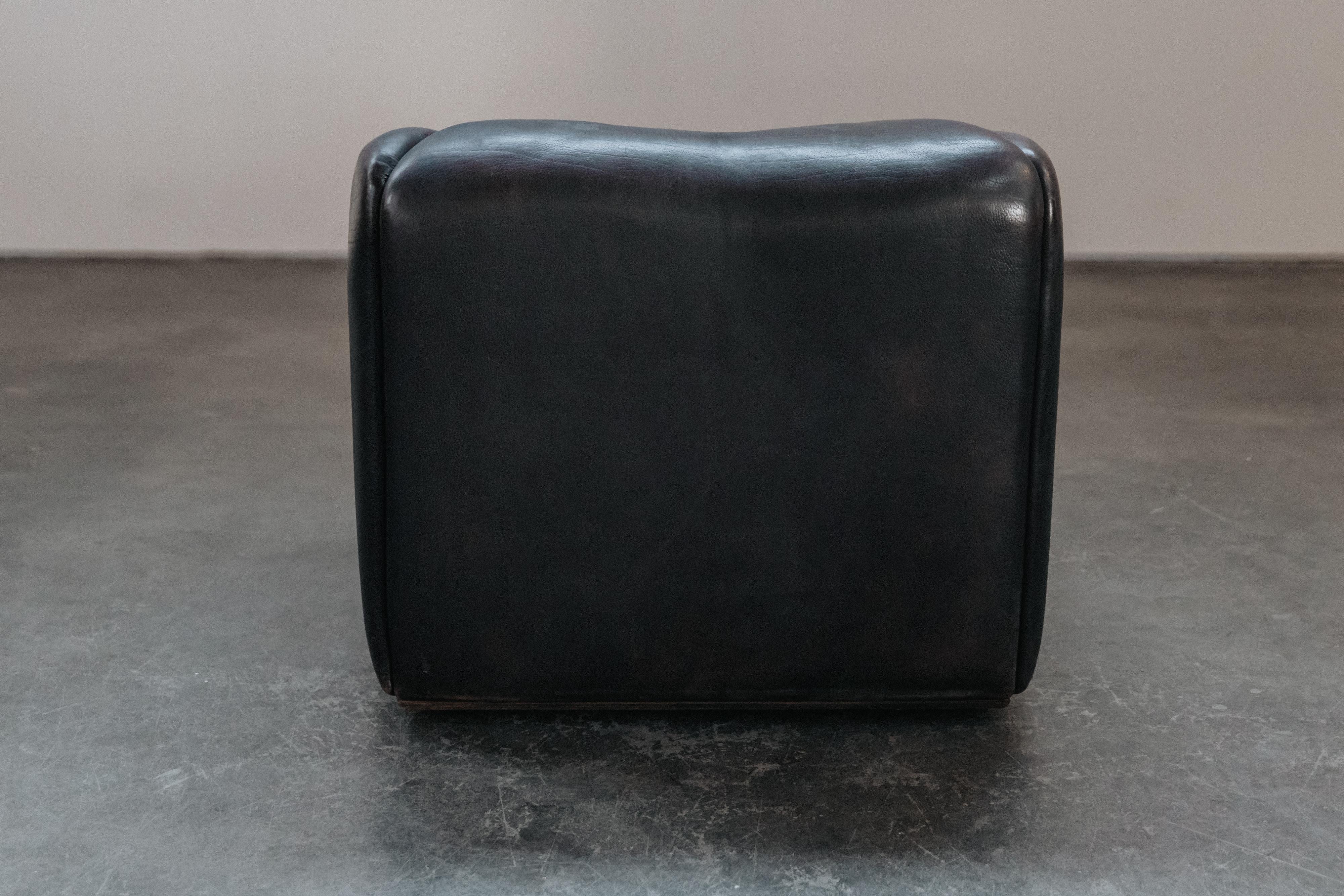 Sedia da salotto DS47 in pelle vintage di De Sede, Svizzera, Circa 1970 in vendita 1