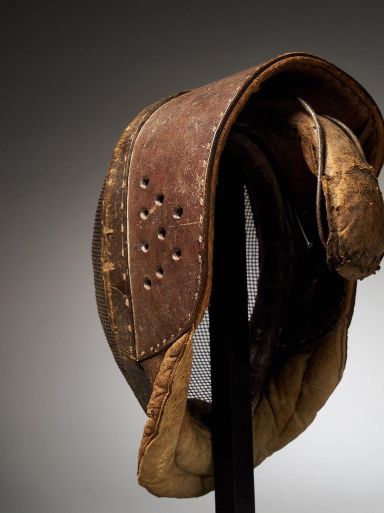 Vintage Leather Fencing Mask at 1stDibs old fencing mask, antique