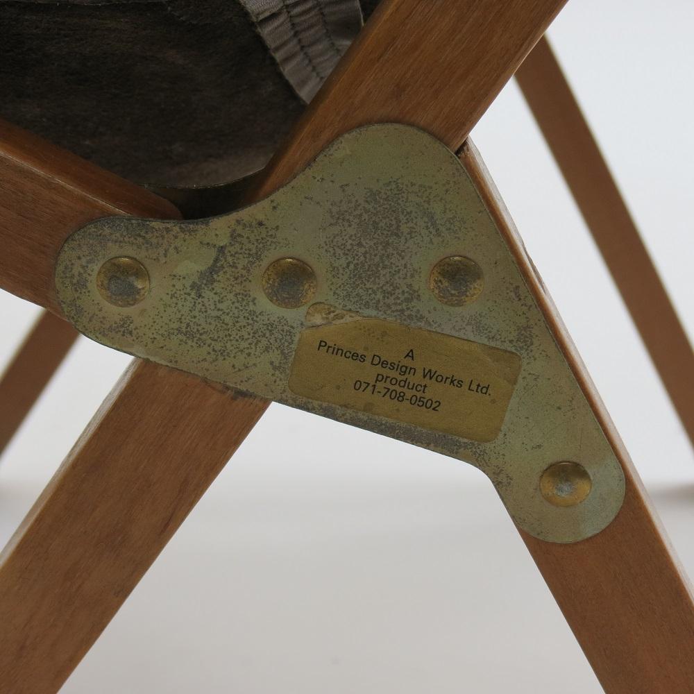 Vintage Leather Folding Hardoy Butterfly Chair Princes Design Works In Good Condition In Stow on the Wold, GB