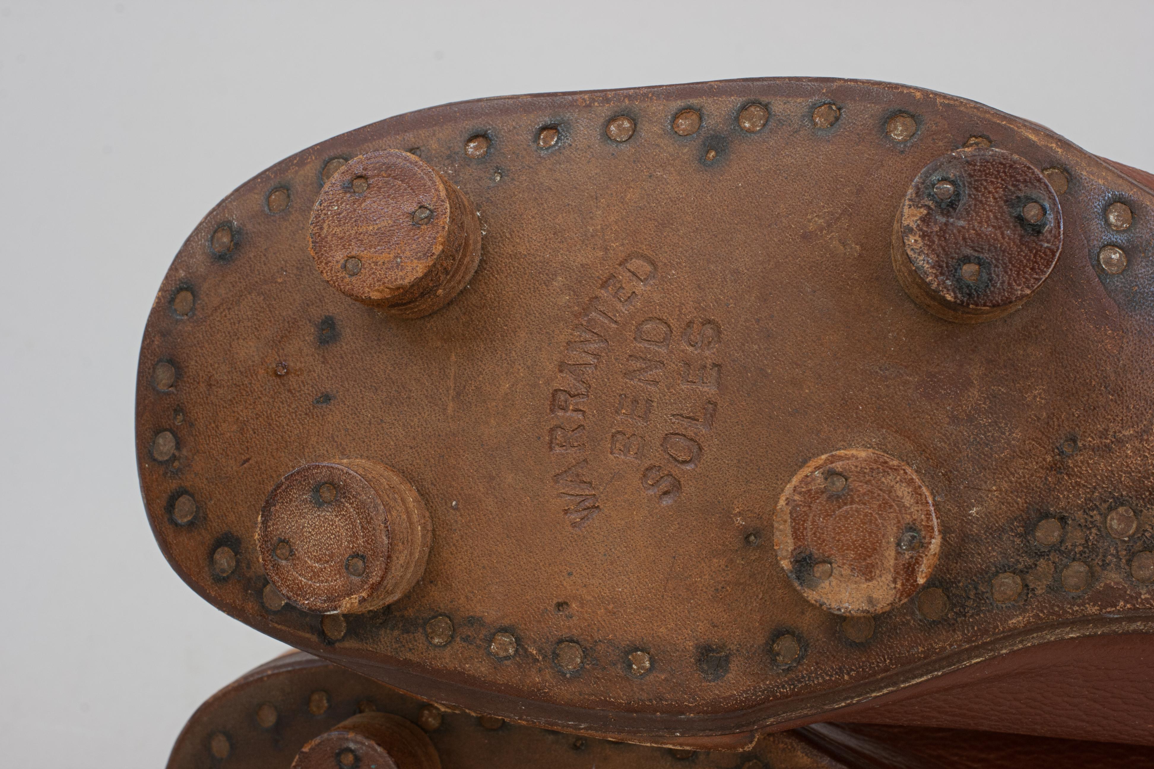 Vintage Leather Football Boots. For Sale 3
