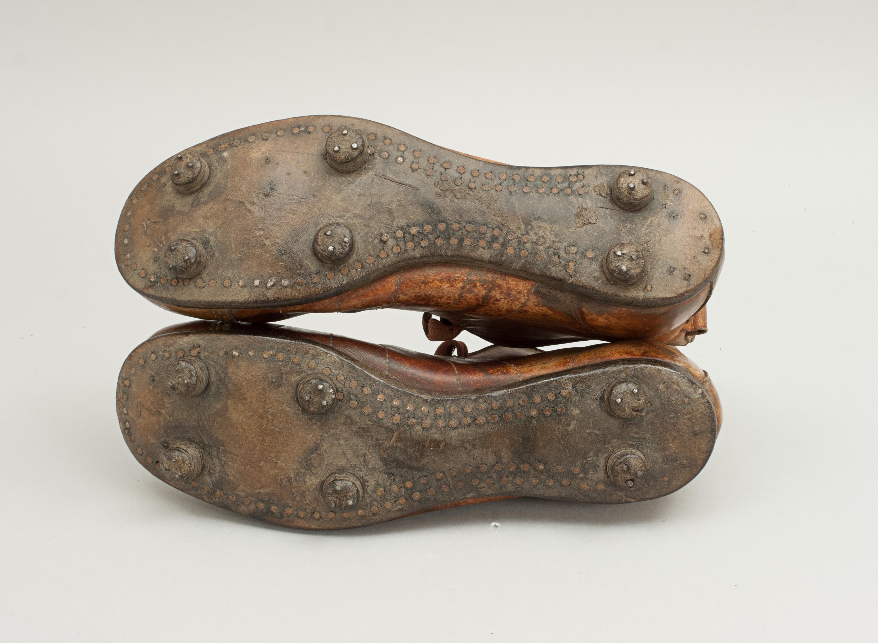 antique football boots