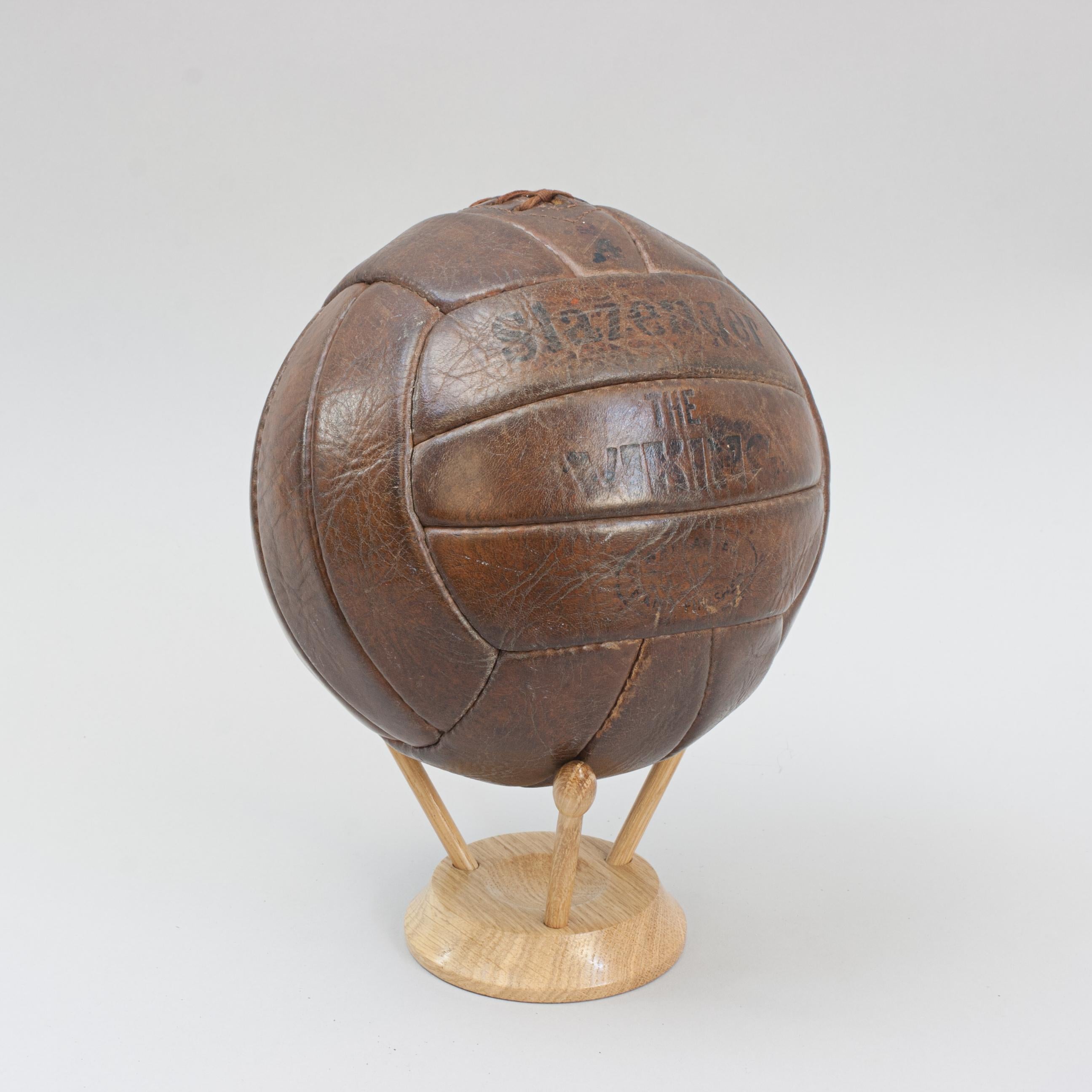 British Vintage Leather Football For Sale
