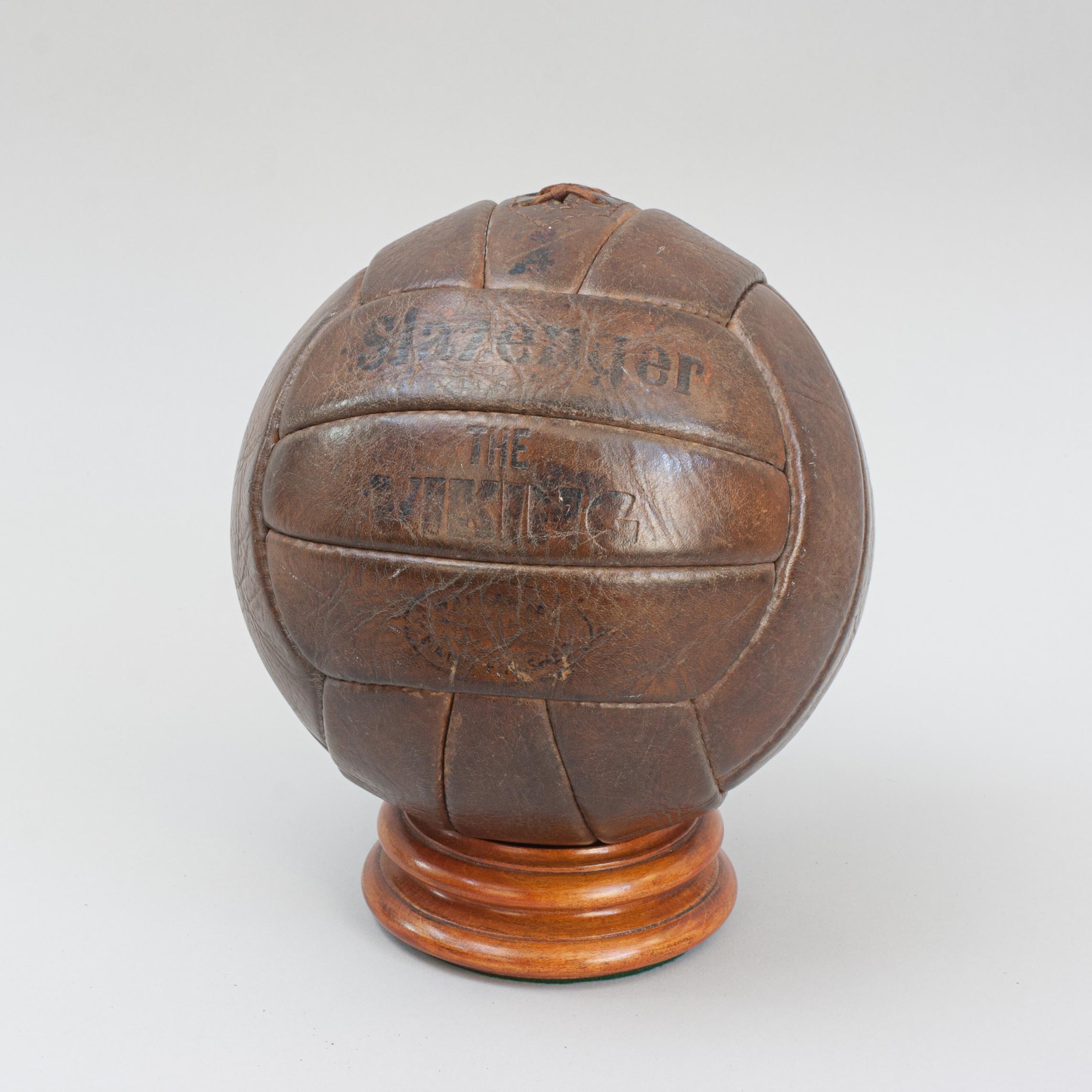 Vintage Leather Football In Good Condition For Sale In Oxfordshire, GB